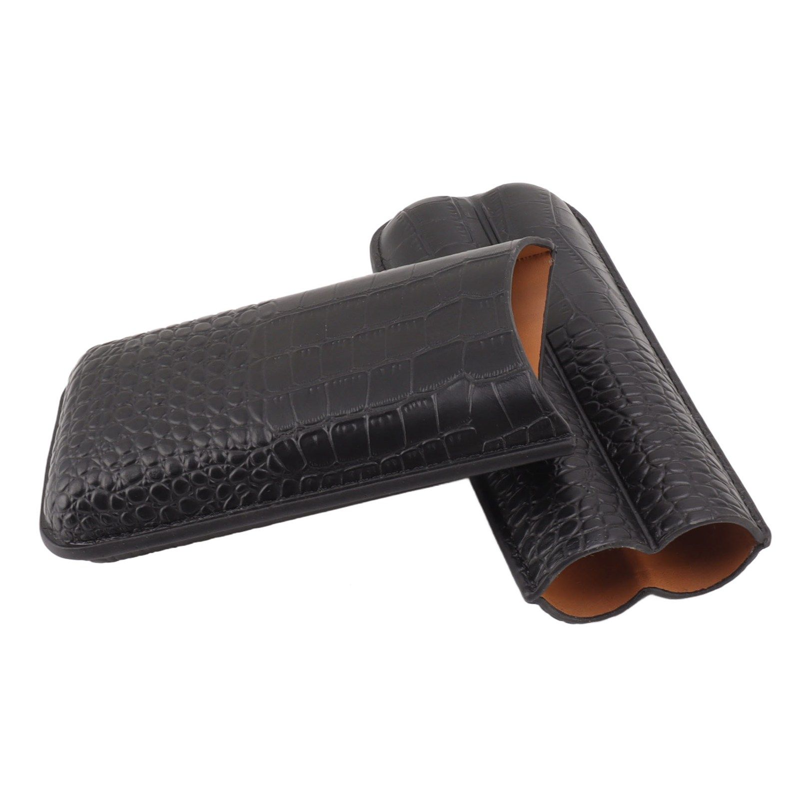 Portable Cigar Bag 2 Holder Leather Humidor Box Storage Case for Protection view 6