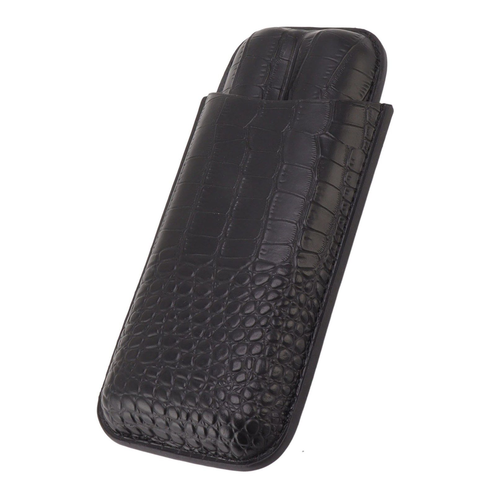 Portable Cigar Bag 2 Holder Leather Humidor Box Storage Case for Protection view 9