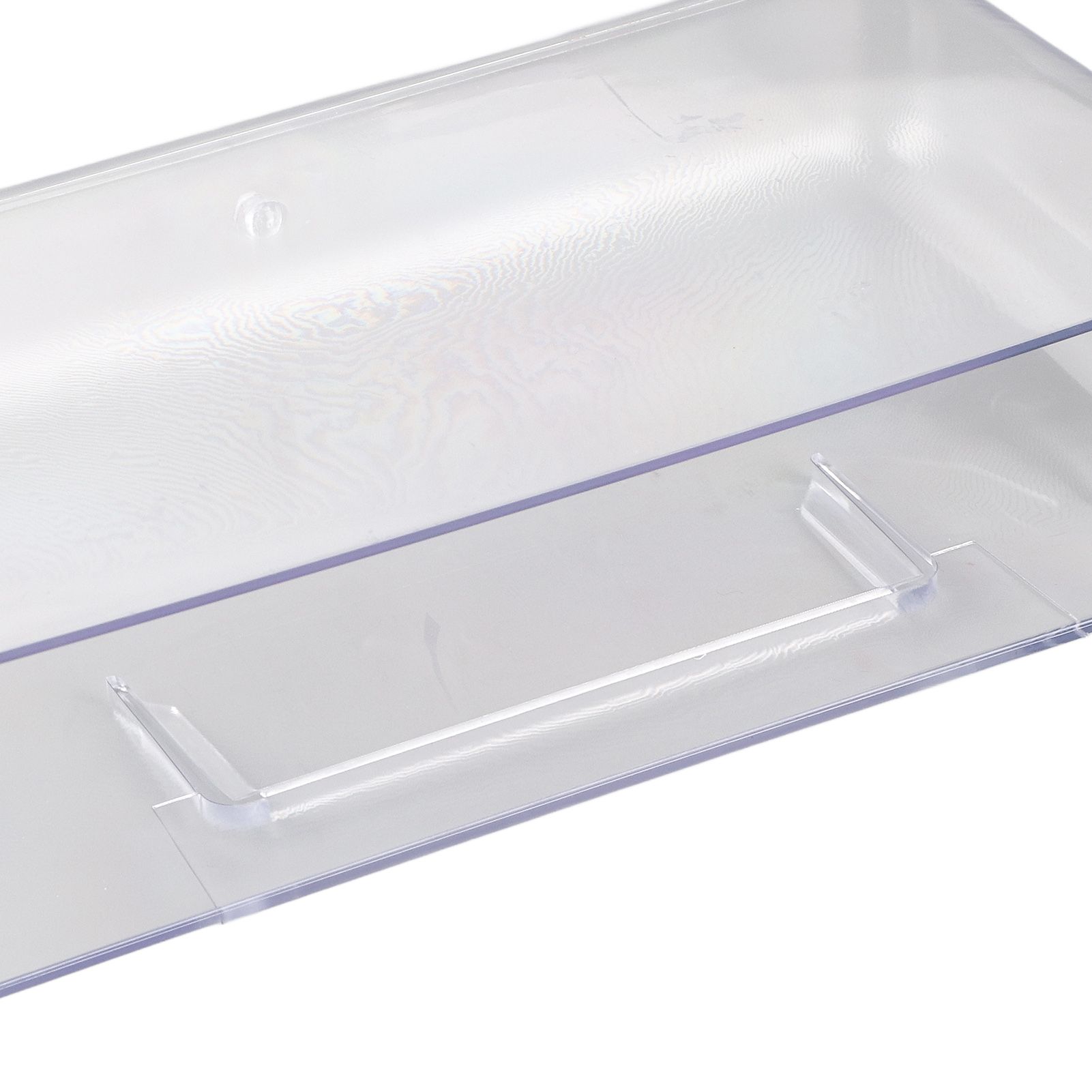 Adhesive Storage Bin Transparent Plastic Wall Mounted Floating Storage Holder view 7