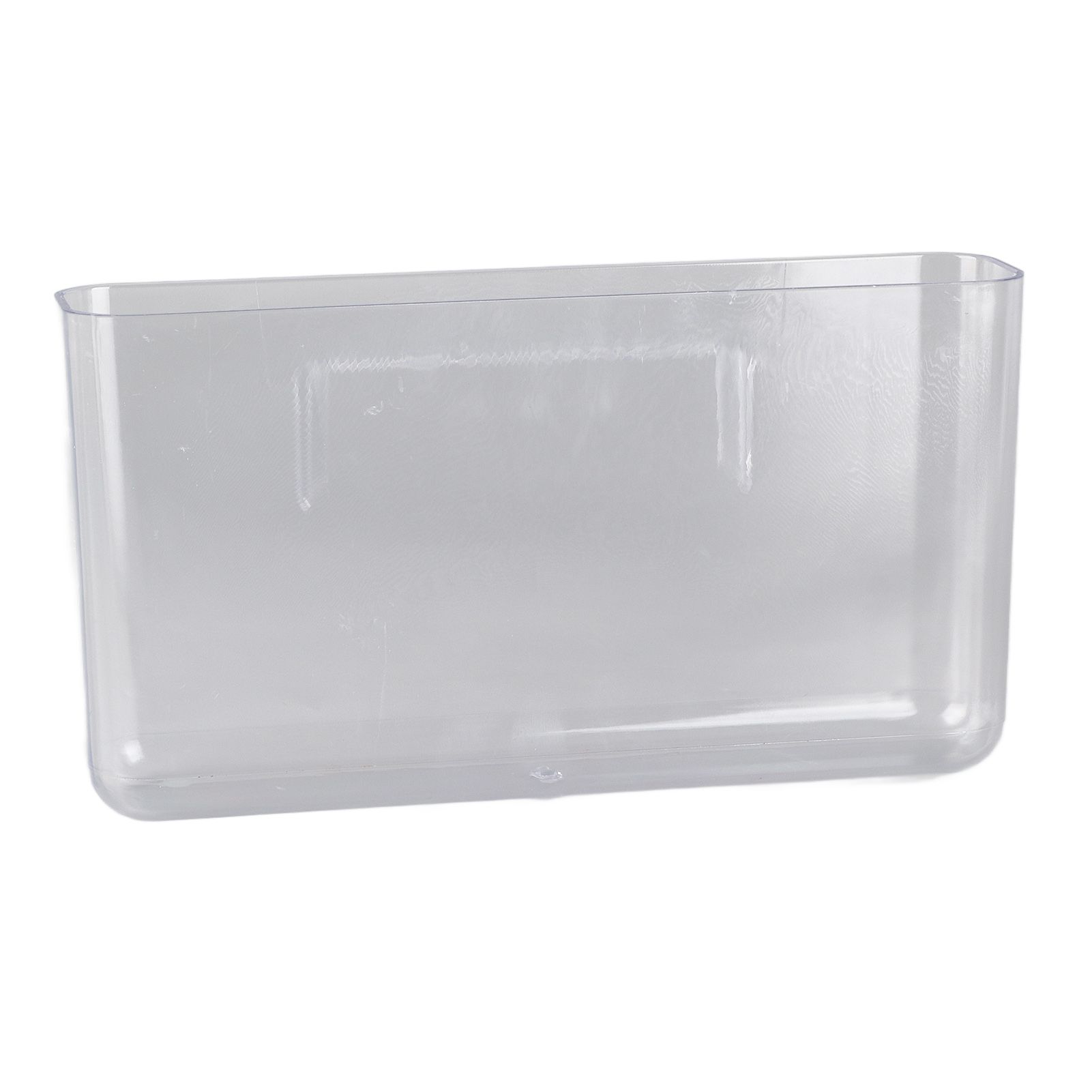 Adhesive Storage Bin Transparent Plastic Wall Mounted Floating Storage Holder view 14