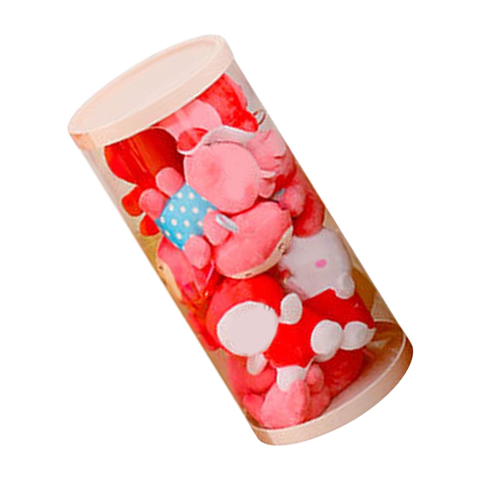 Doll Storage Bucket Transparent Rotatable PVC 26cm Stuffed Animal Storage view 2