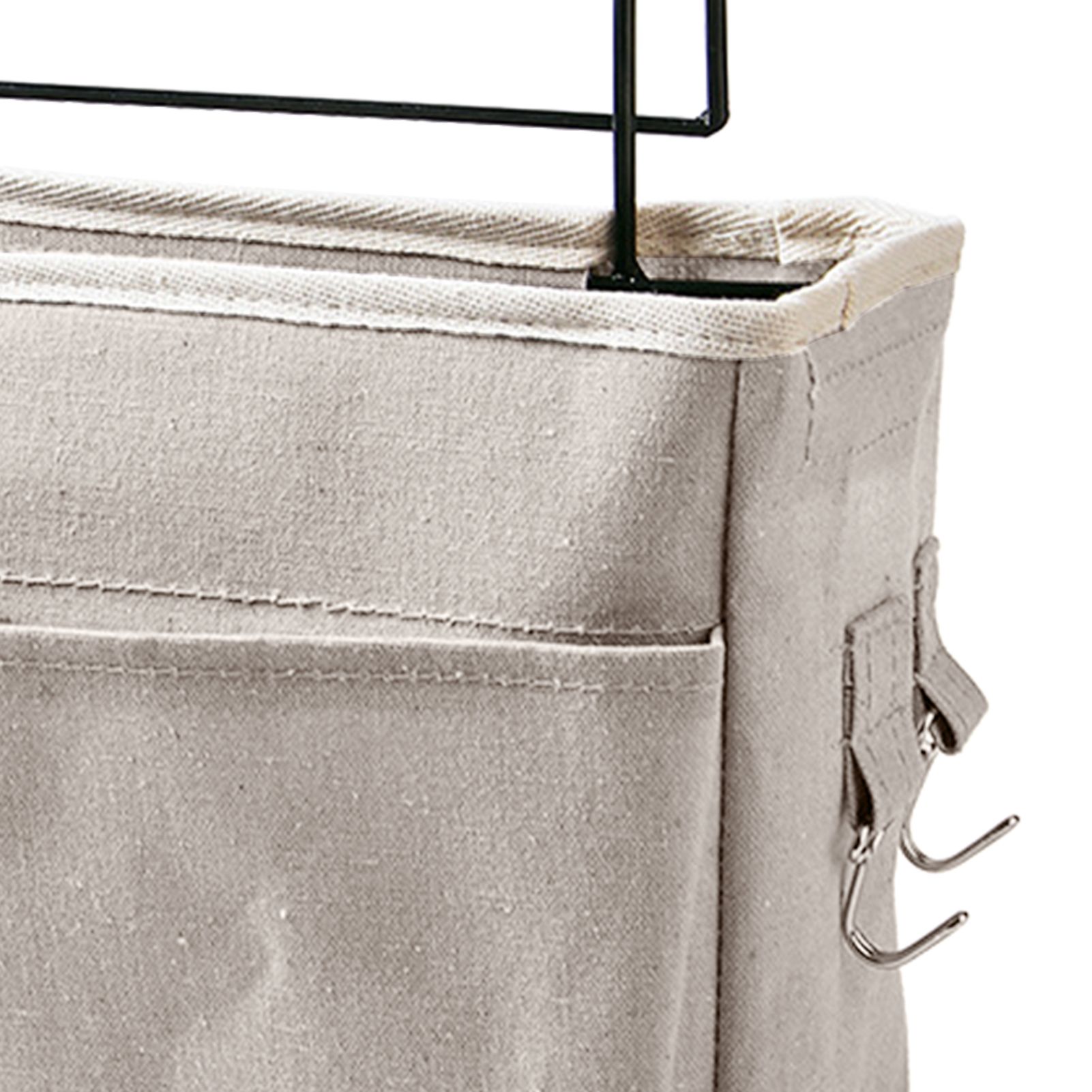 Nightstand Hanging Bag Cotton Linen Bedside Storage Pocket Organizer Basket view 7