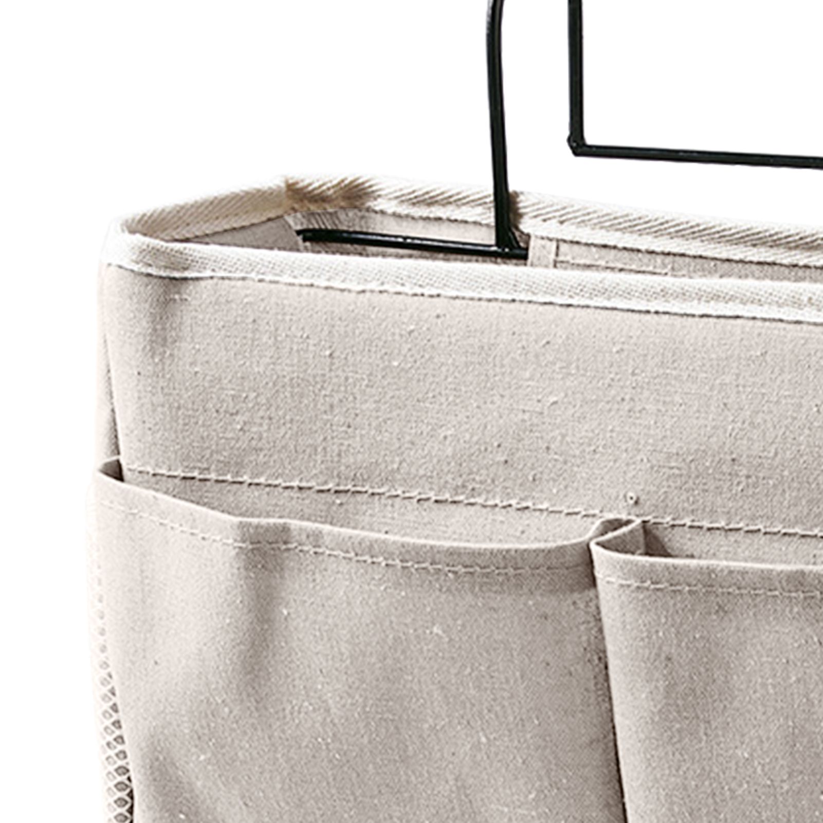 Nightstand Hanging Bag Cotton Linen Bedside Storage Pocket Organizer Basket view 9