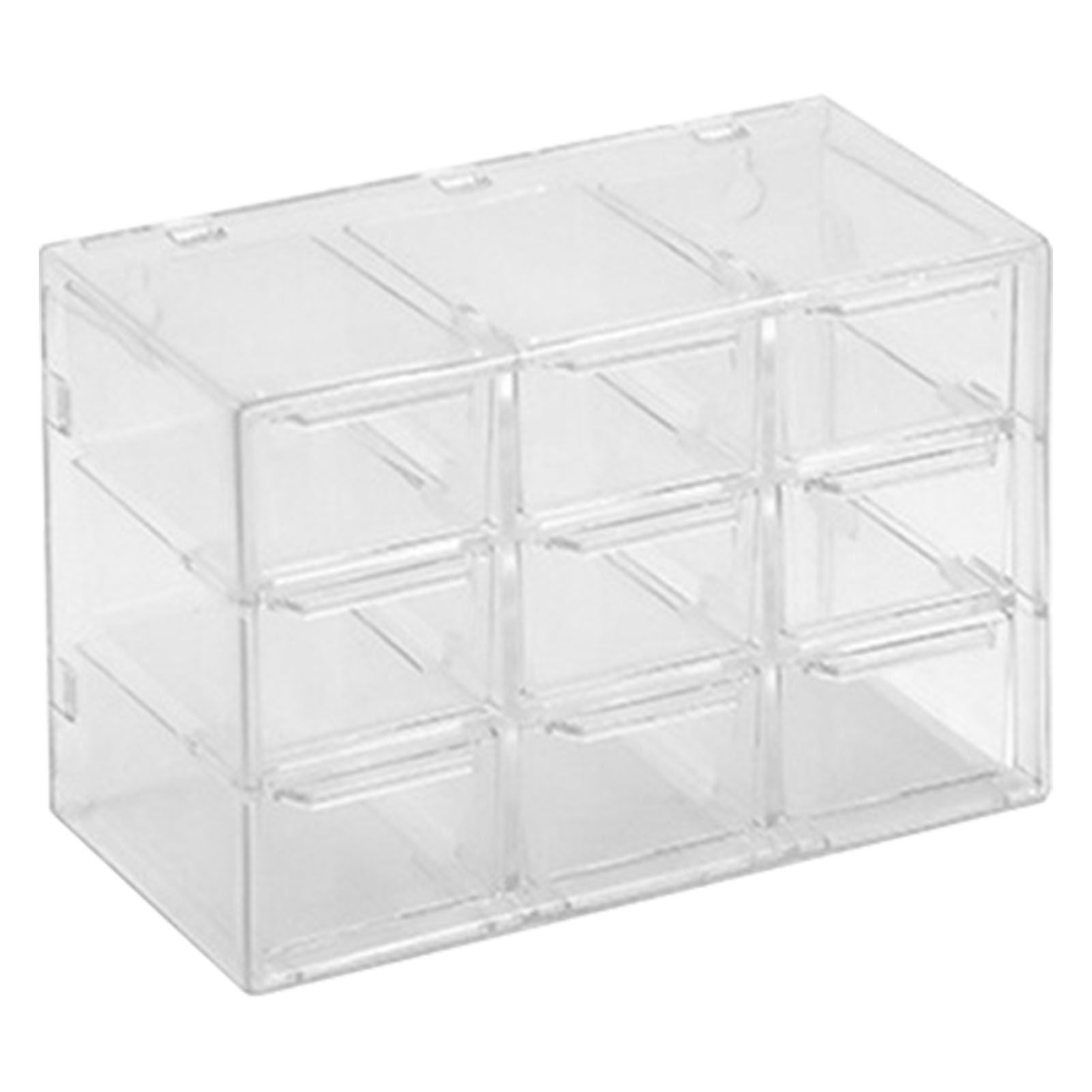 Grid Storage Box Dustproof Transparent Plastic Container Organizer for Jewelry view 2