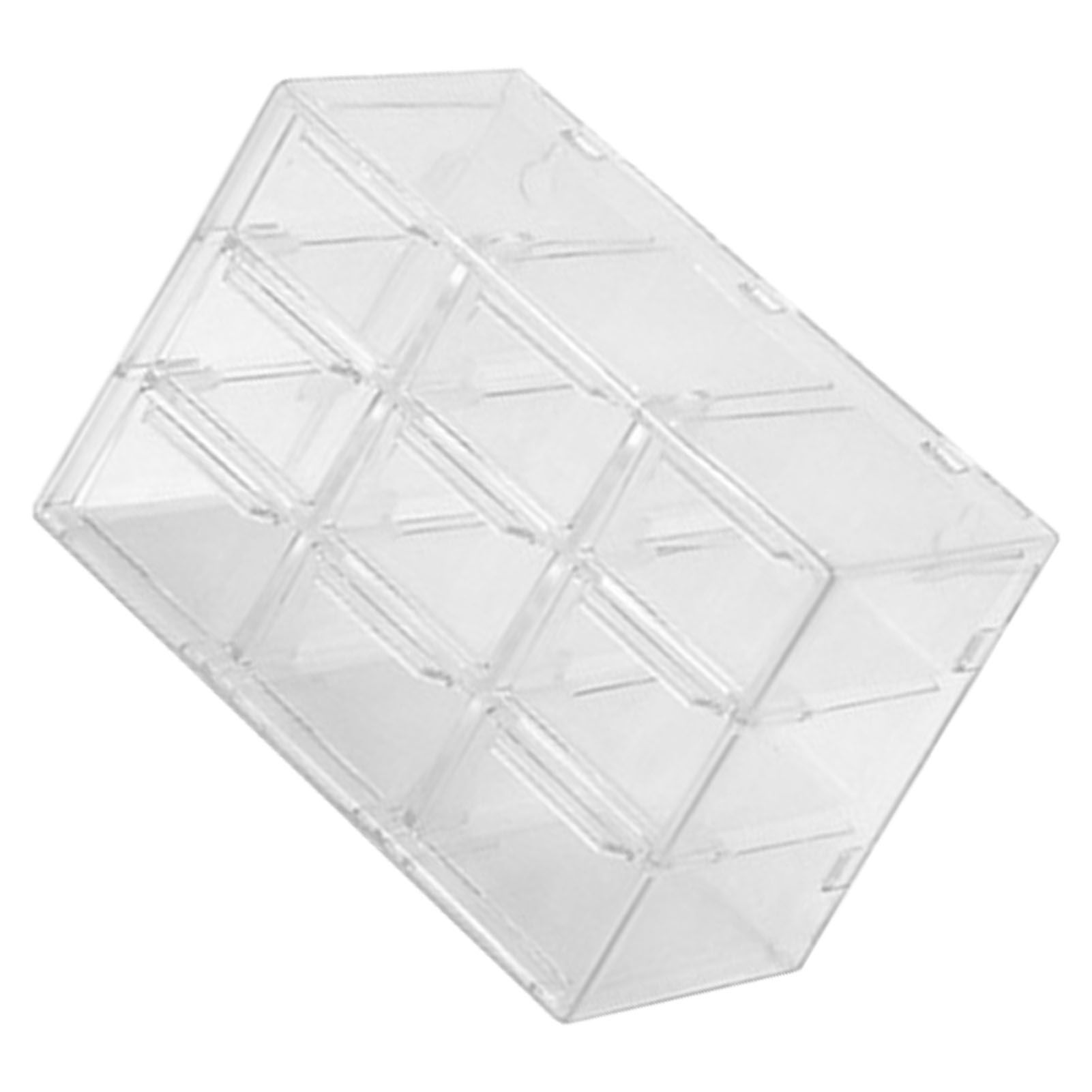 Grid Storage Box Dustproof Transparent Plastic Container Organizer for Jewelry view 3