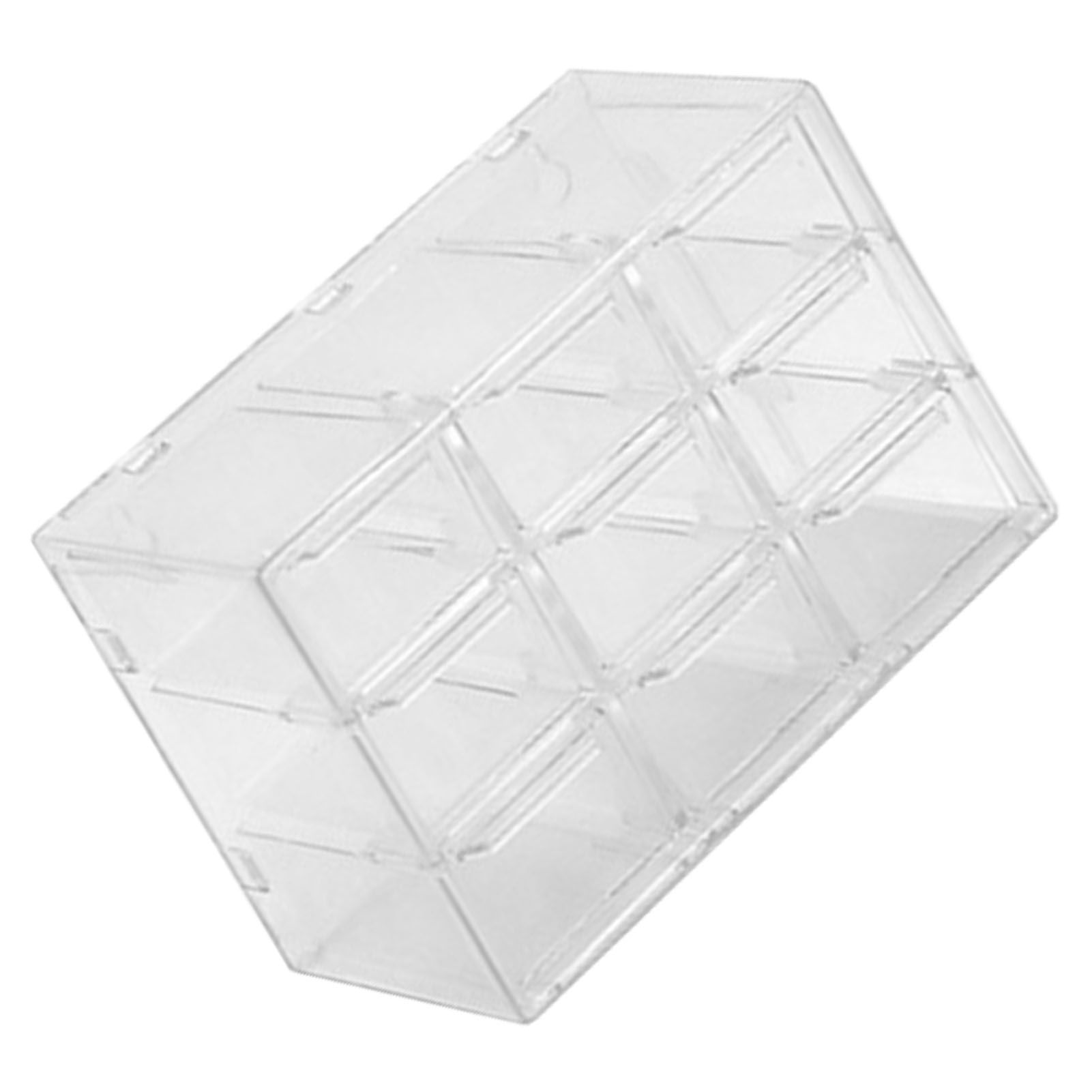 Grid Storage Box Dustproof Transparent Plastic Container Organizer for Jewelry view 4