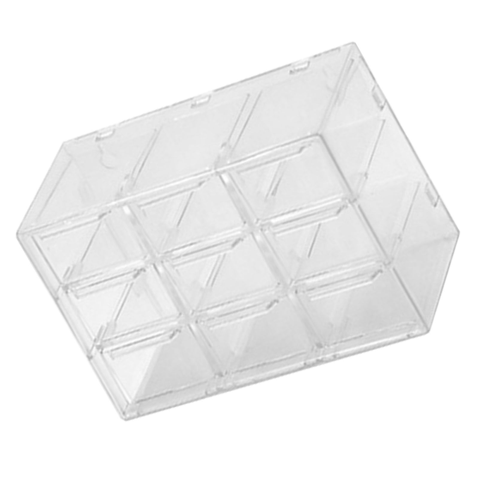 Grid Storage Box Dustproof Transparent Plastic Container Organizer for Jewelry view 11