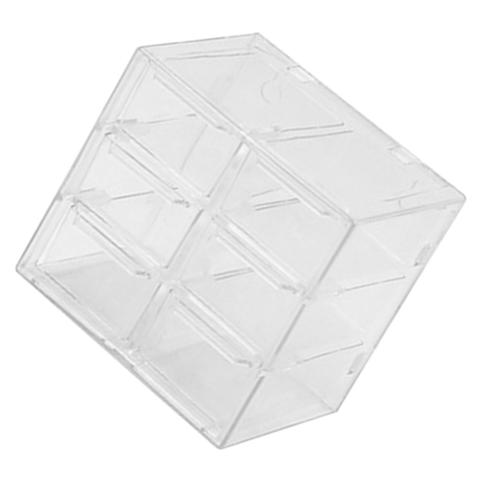 Grid Storage Box Dustproof Transparent Plastic Container Organizer for Jewelry view 3