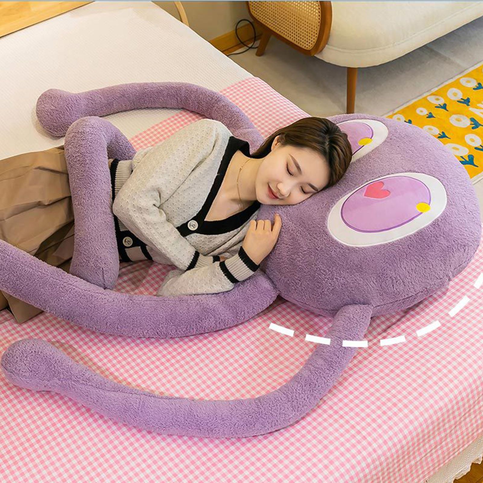 Plush Octopus Pillow Cute Shape Soft Comfortable Stuffed Octopus Doll Toy with view 5