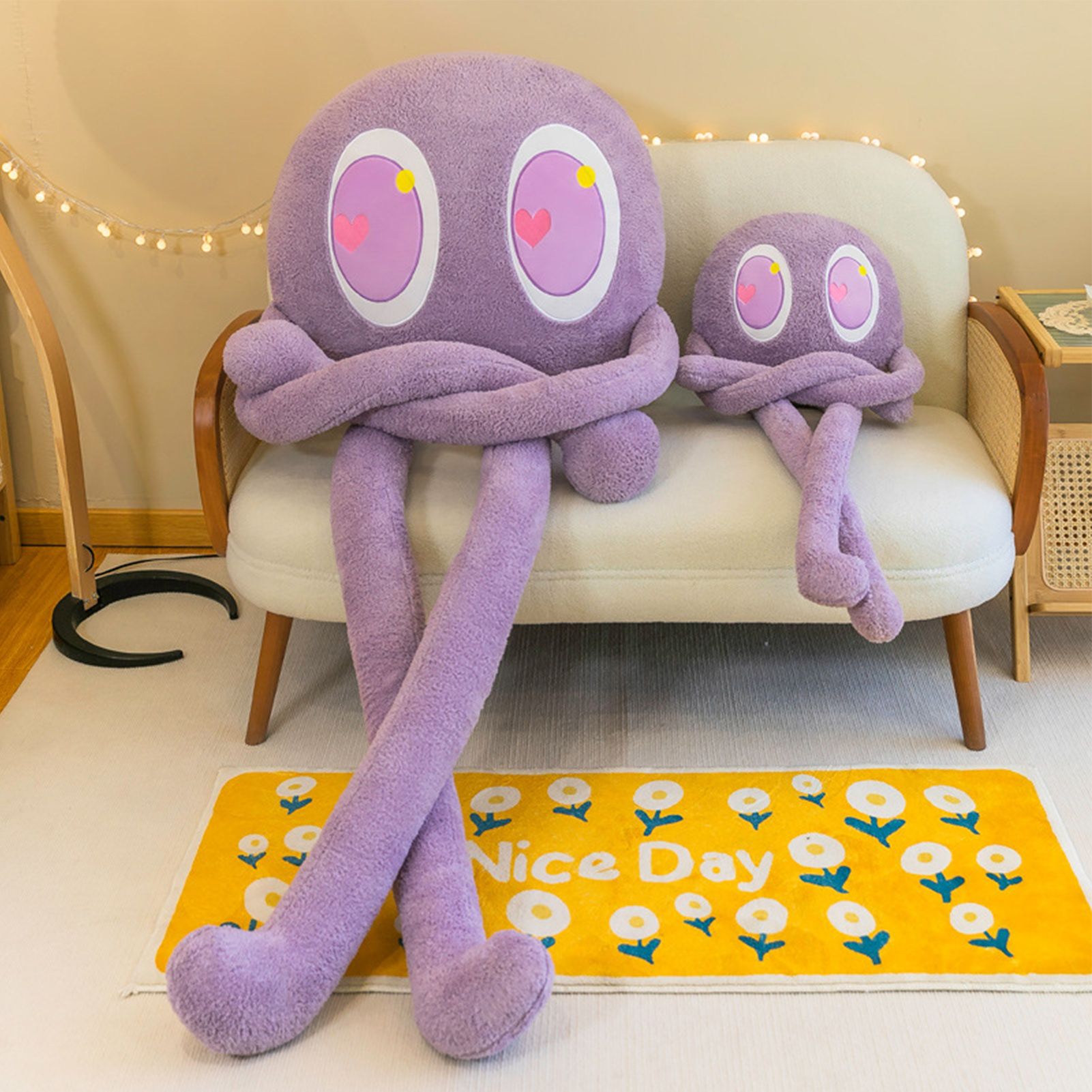 Plush Octopus Pillow Cute Shape Soft Comfortable Stuffed Octopus Doll Toy with view 9