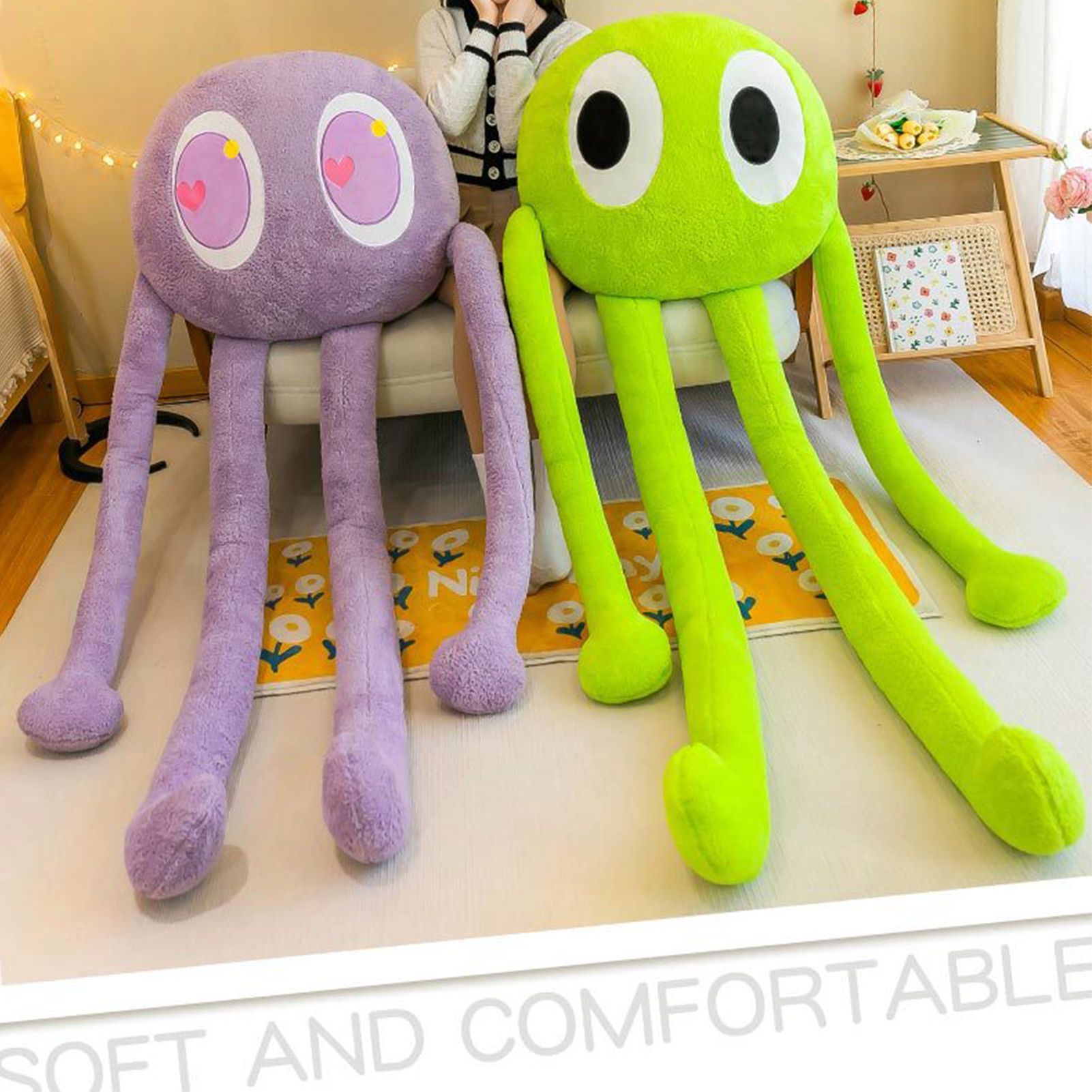 Plush Octopus Pillow Cute Shape Soft Comfortable Stuffed Octopus Doll Toy with view 12
