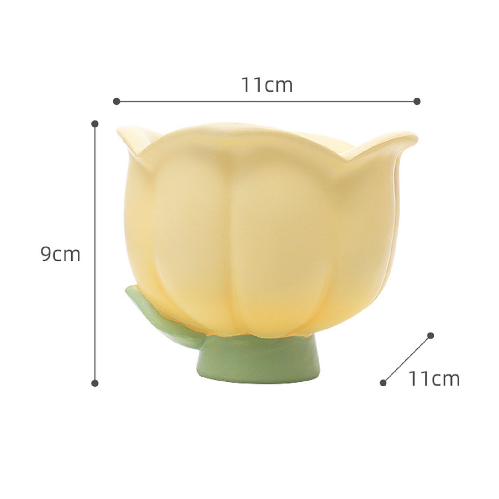 Flower Shape Storage Box Innovative Cute Resin Storage Decorative Ornament for view 12