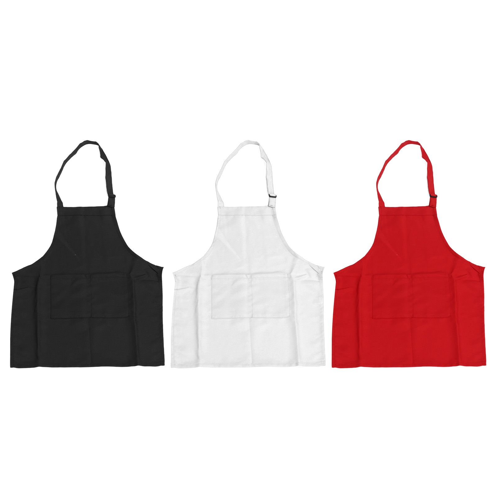 3Pcs Children Aprons Baking DIY Kids Aprons with Pockets for Boys Girls Aged view 2