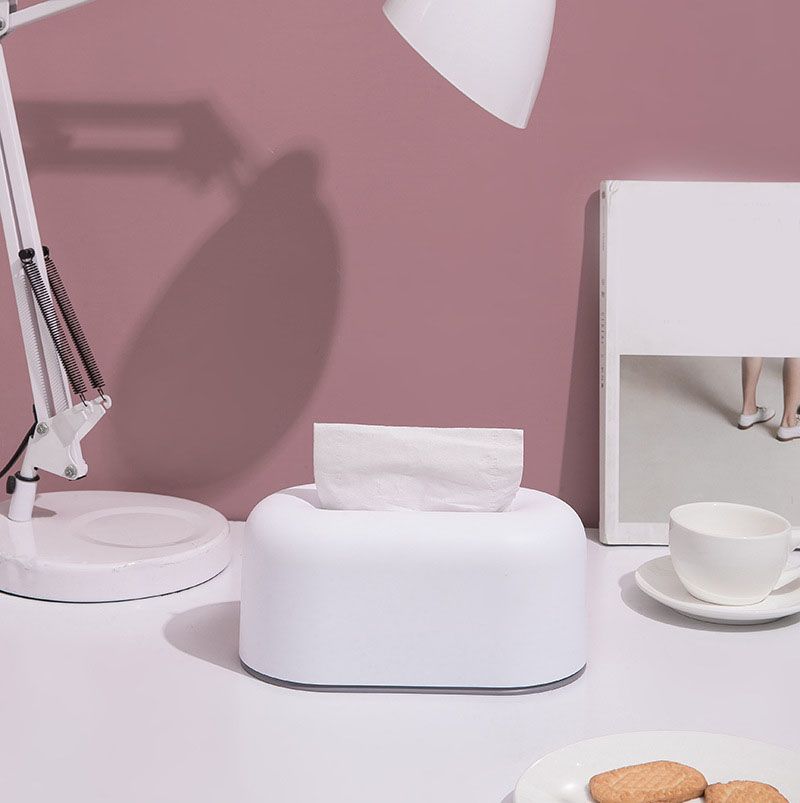 Nordic Ins Plastic Tissue Box Simple Paper Holder Dispenser Home Storage Case view 12
