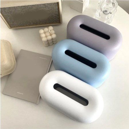 Nordic Ins Plastic Tissue Box Simple Paper Holder Dispenser Home Storage Case view 5