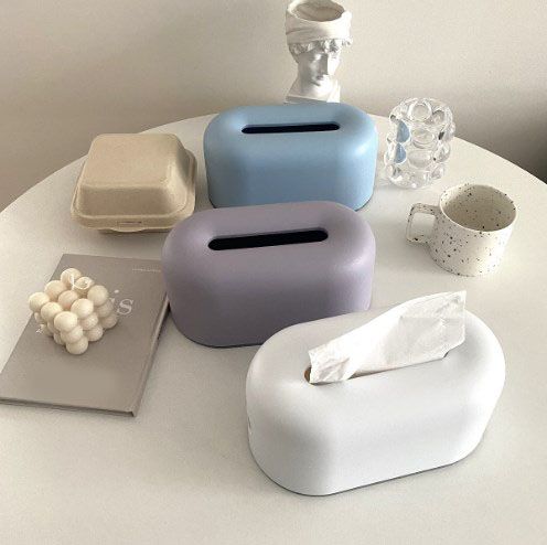 Nordic Ins Plastic Tissue Box Simple Paper Holder Dispenser Home Storage Case view 6