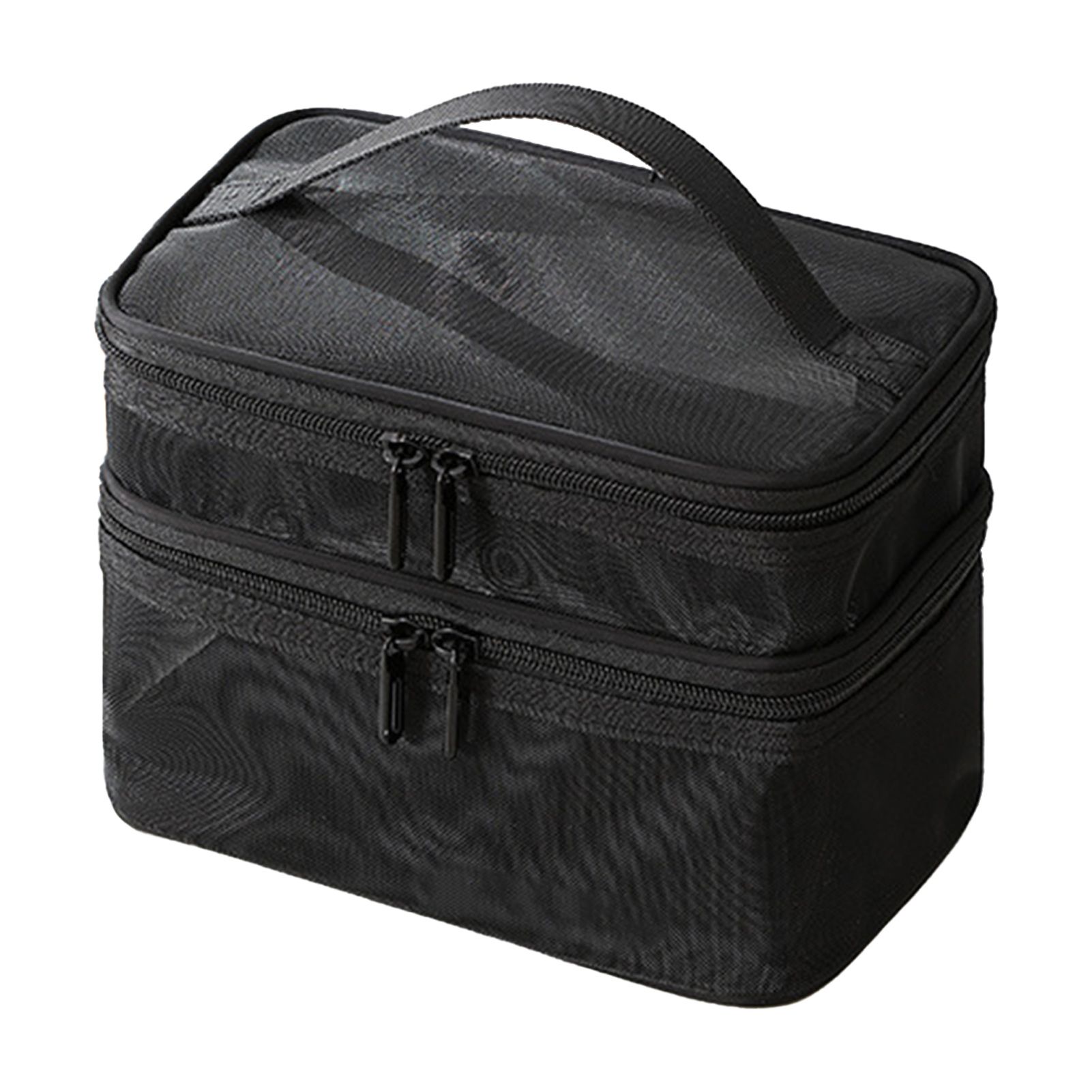 Double Layer Cosmetic Bag Easy Classification Large Capacity Mesh Cosmetic Bag