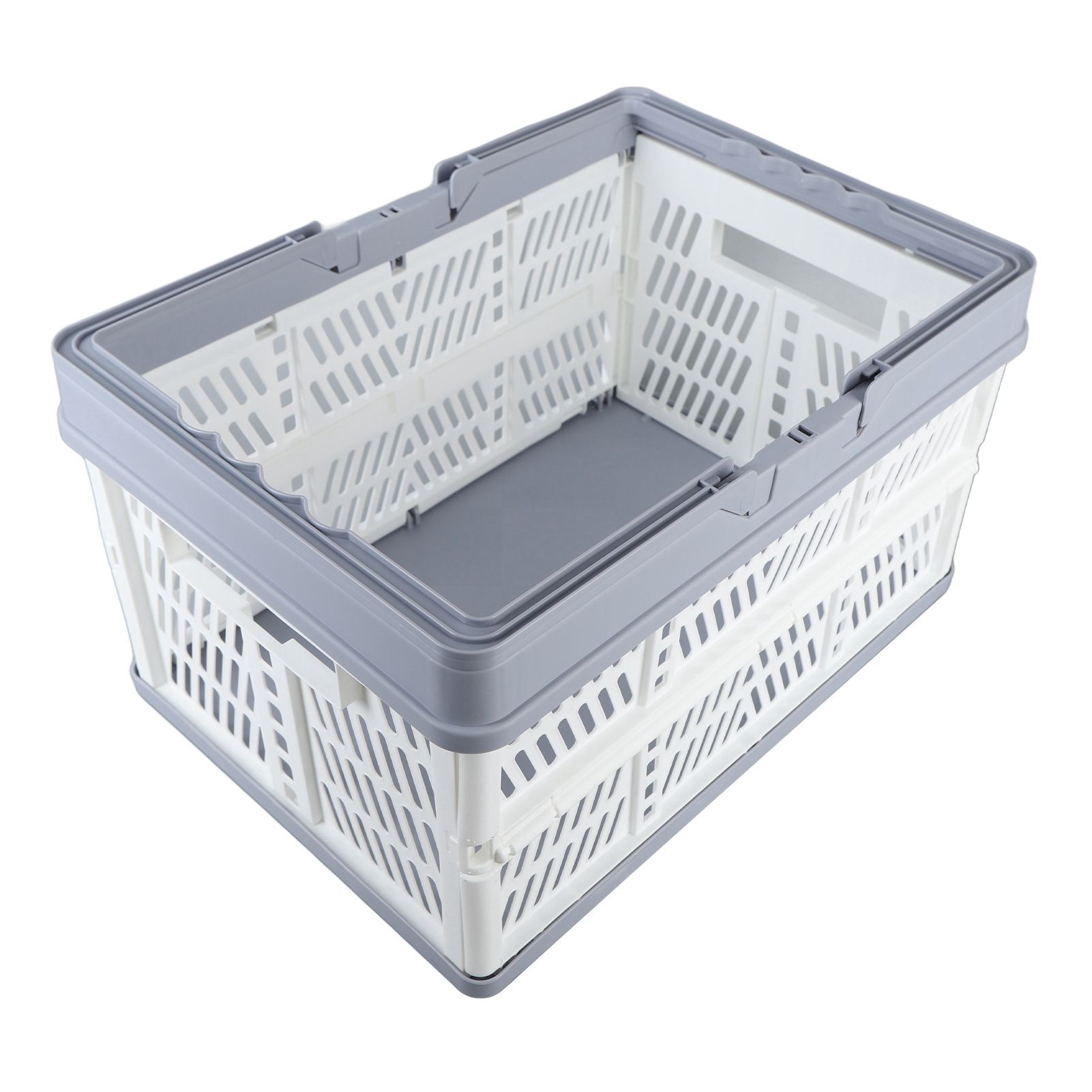 Collapsible Baskets with Handles PP Waterproof Collapsible Storage Crates for view 5