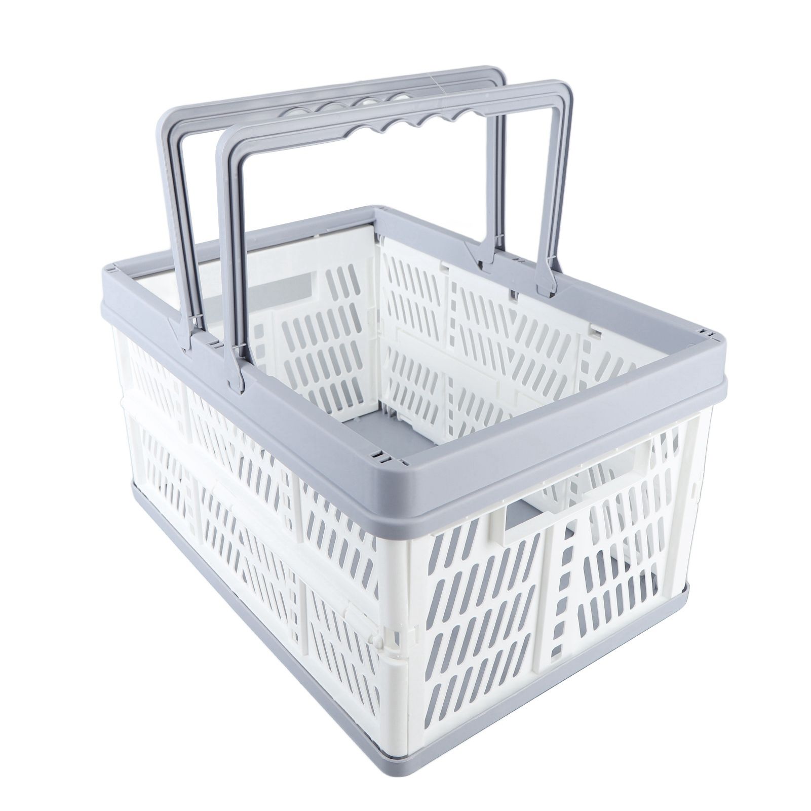 Collapsible Baskets with Handles PP Waterproof Collapsible Storage Crates for view 8