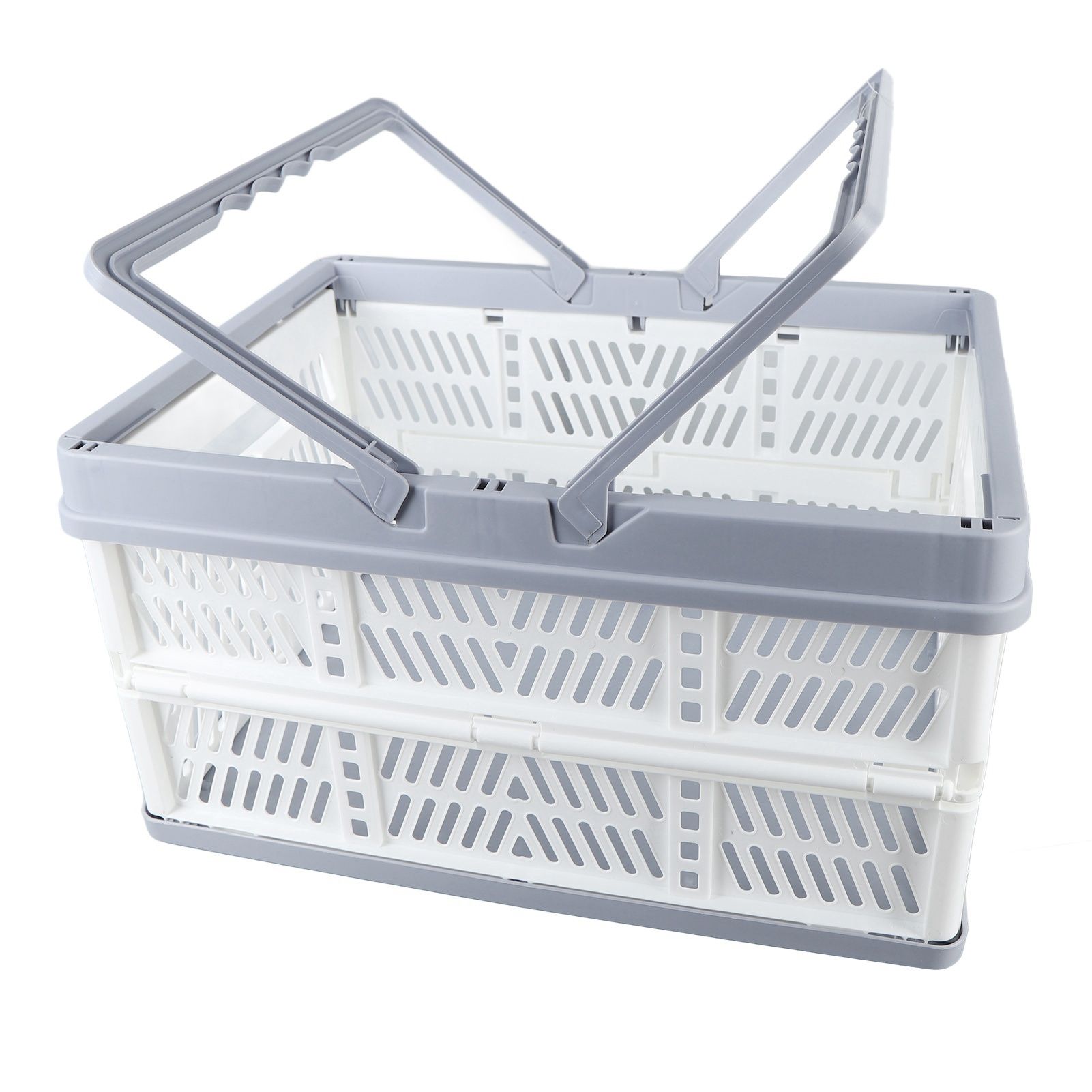 Collapsible Baskets with Handles PP Waterproof Collapsible Storage Crates for view 10