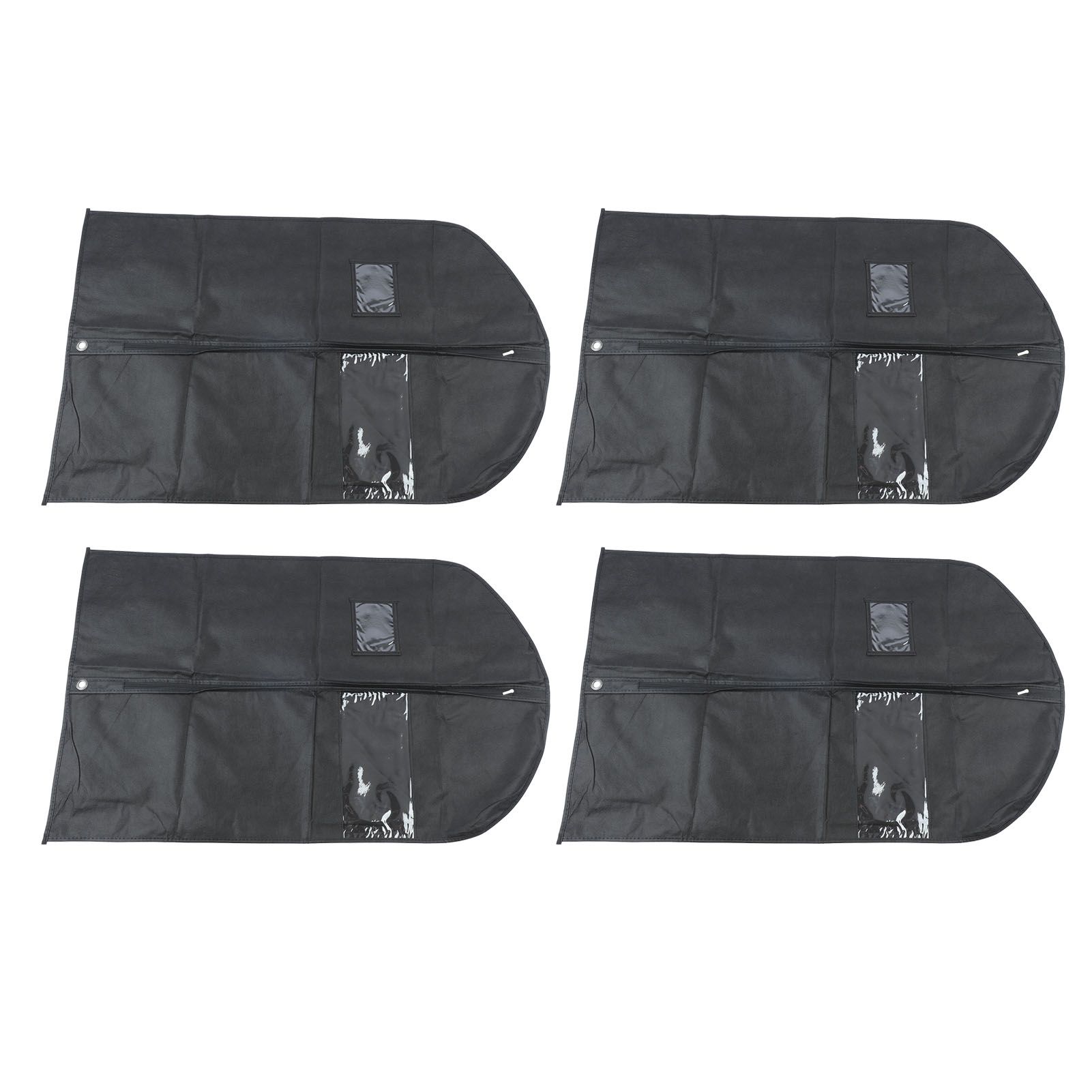 4pcs Garment Bags Waterproof Dustproof Thickened Suit Bag with Transparent
