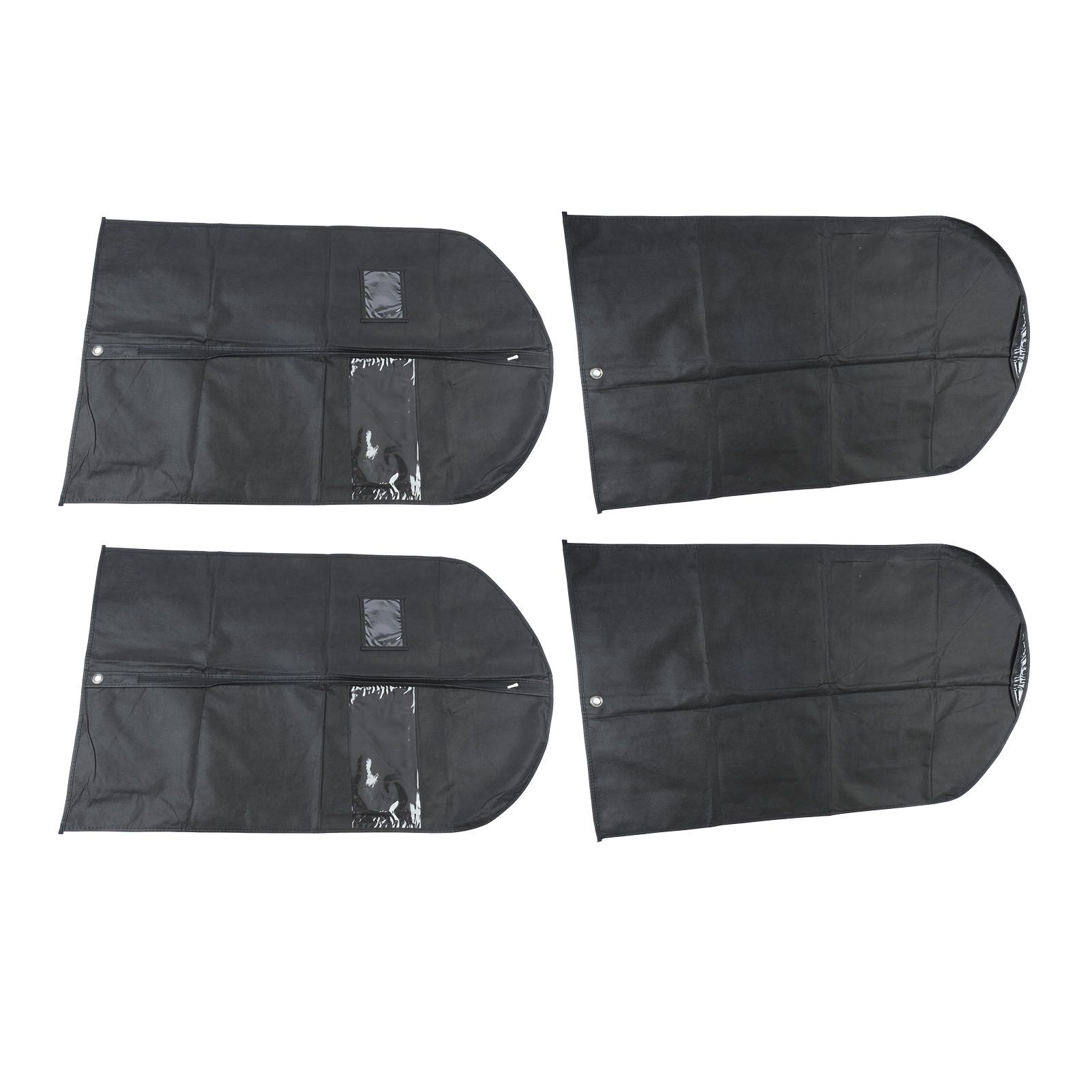 4pcs Garment Bags Waterproof Dustproof Thickened Suit Bag with Transparent view 2