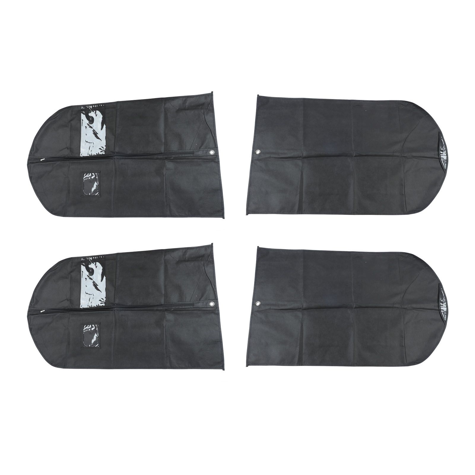 4pcs Garment Bags Waterproof Dustproof Thickened Suit Bag with Transparent view 3