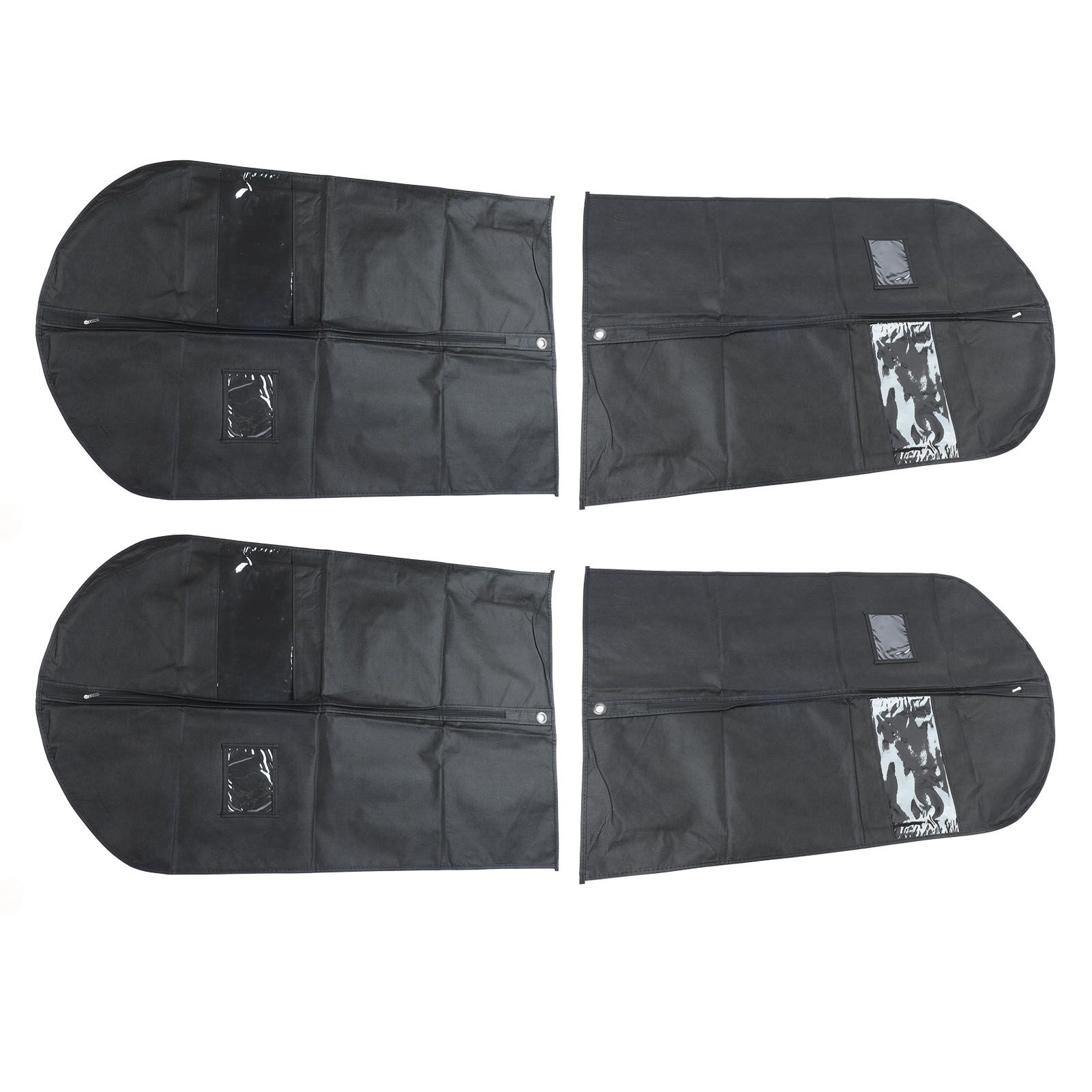 4pcs Garment Bags Waterproof Dustproof Thickened Suit Bag with Transparent view 7