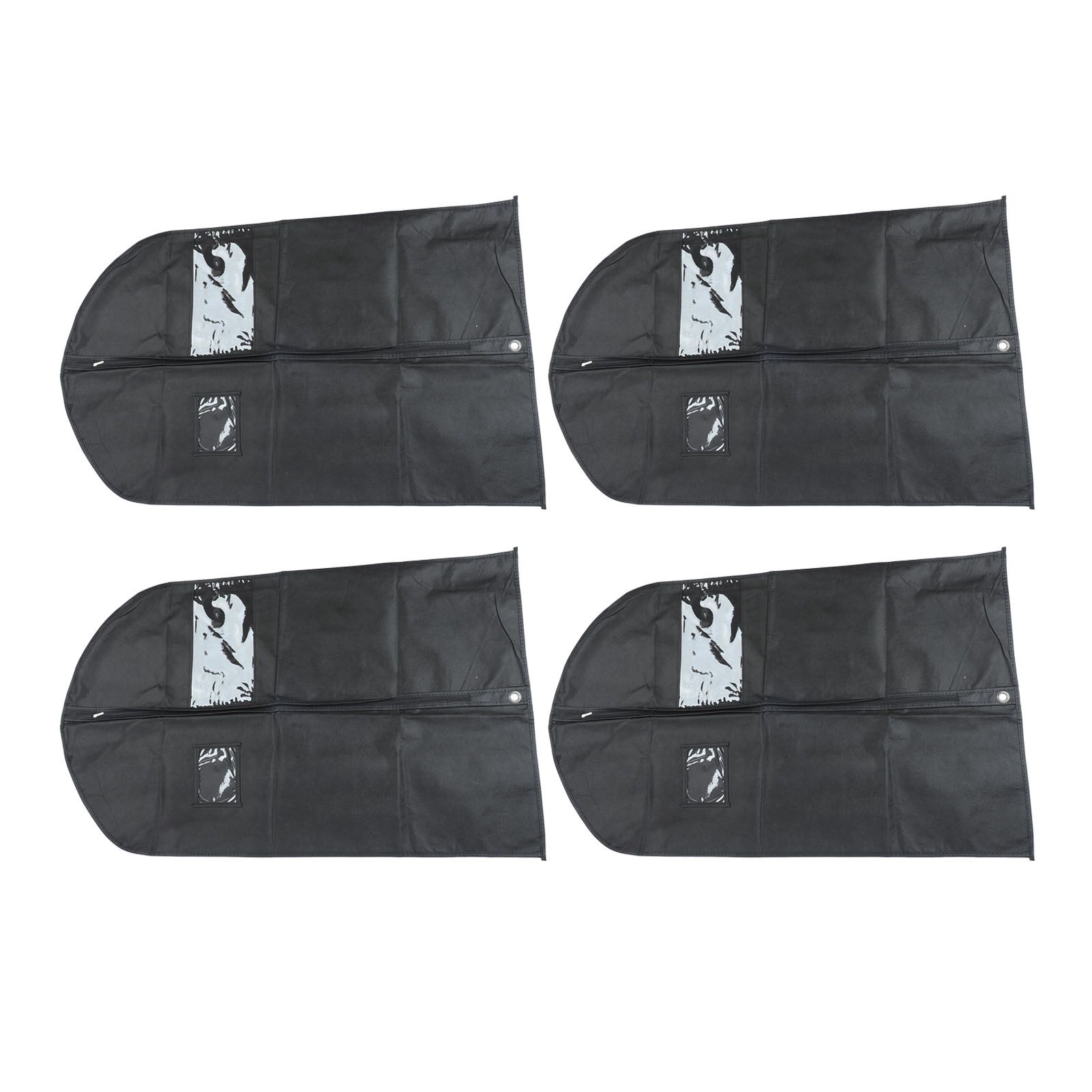 4pcs Garment Bags Waterproof Dustproof Thickened Suit Bag with Transparent view 8