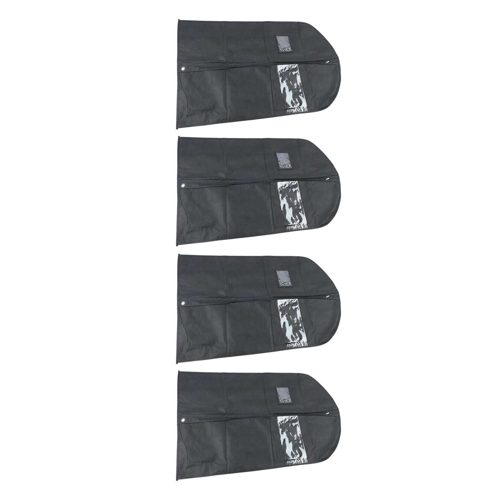 4pcs Garment Bags Waterproof Dustproof Thickened Suit Bag with Transparent view 9