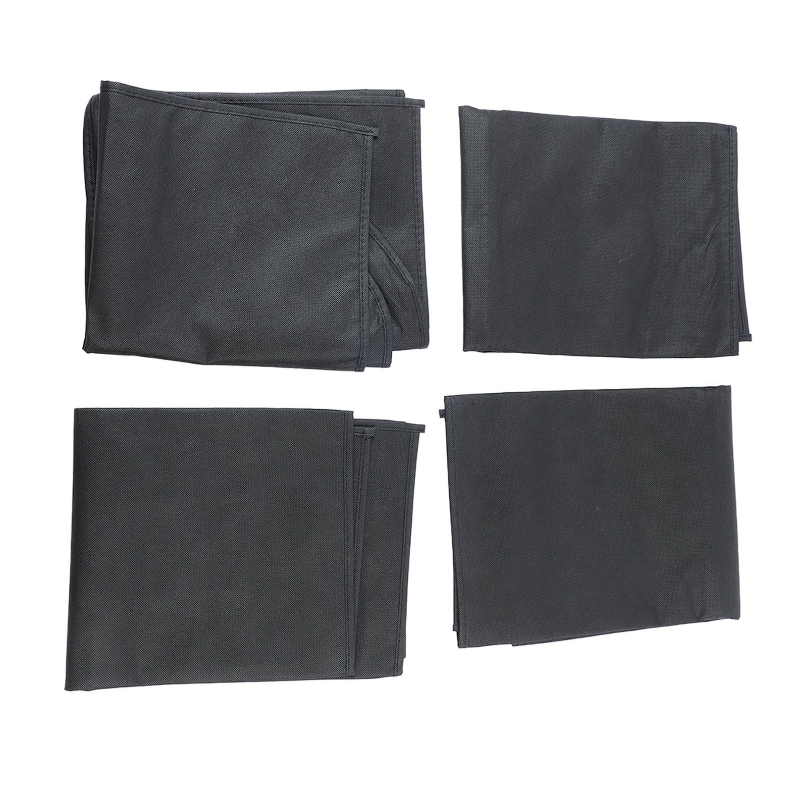 4pcs Garment Bags Waterproof Dustproof Thickened Suit Bag with Transparent view 10