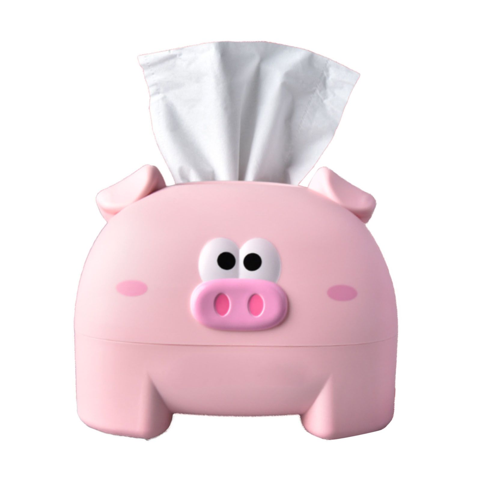 Cute Tissue Storage Box Pig Shaped Decorative Towel Napkin Container Case For view 3