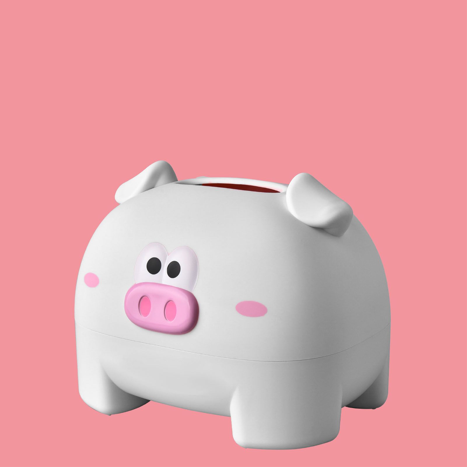 Cute Tissue Storage Box Pig Shaped Decorative Towel Napkin Container Case For view 6