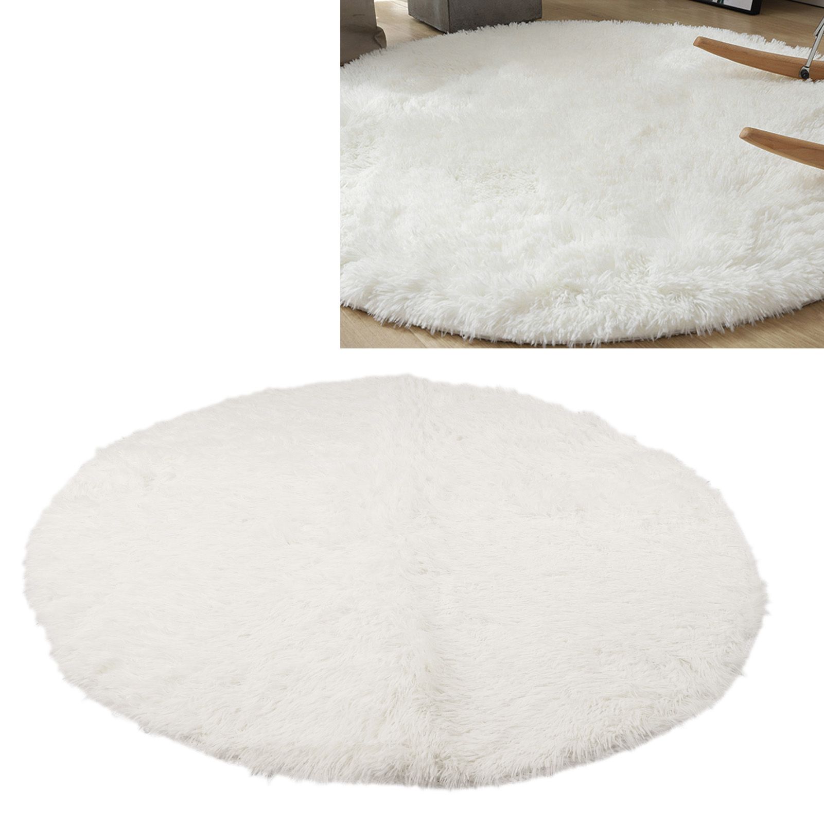 Round Plush Carpet Super Soft Fluffy Carpets Anti Skid Fuzzy Rug Modern Plush view 12