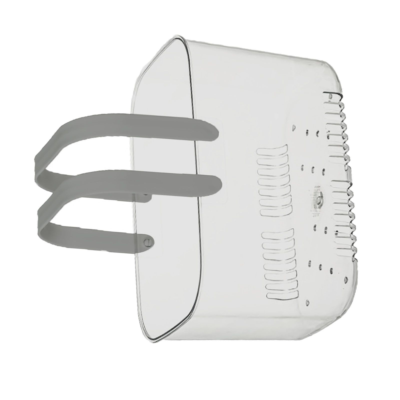 Clear Hand Basket Comfortable Handle Ventilation Holes Easy Access Versatile view 2