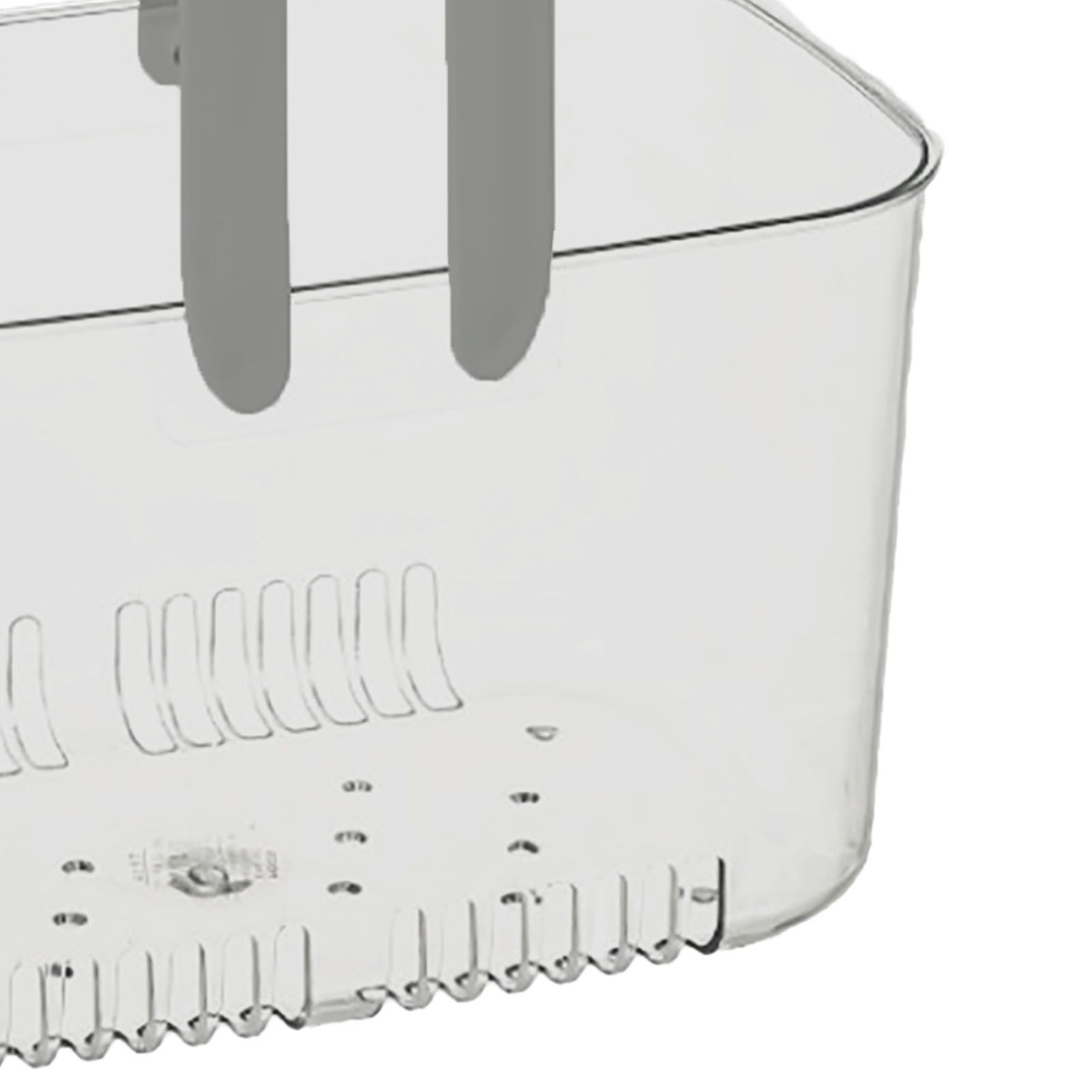 Clear Hand Basket Comfortable Handle Ventilation Holes Easy Access Versatile view 10