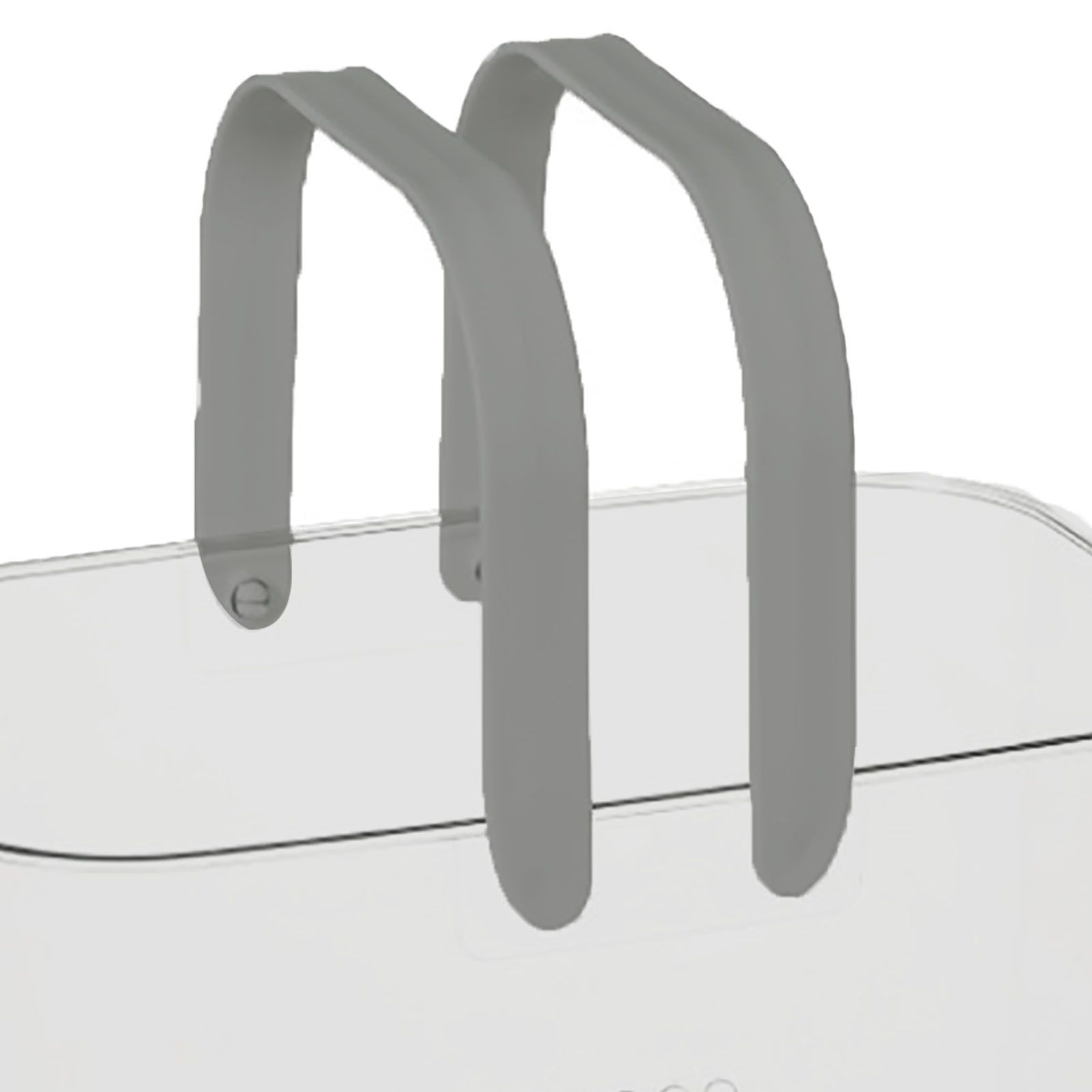 Clear Hand Basket Comfortable Handle Ventilation Holes Easy Access Versatile view 11
