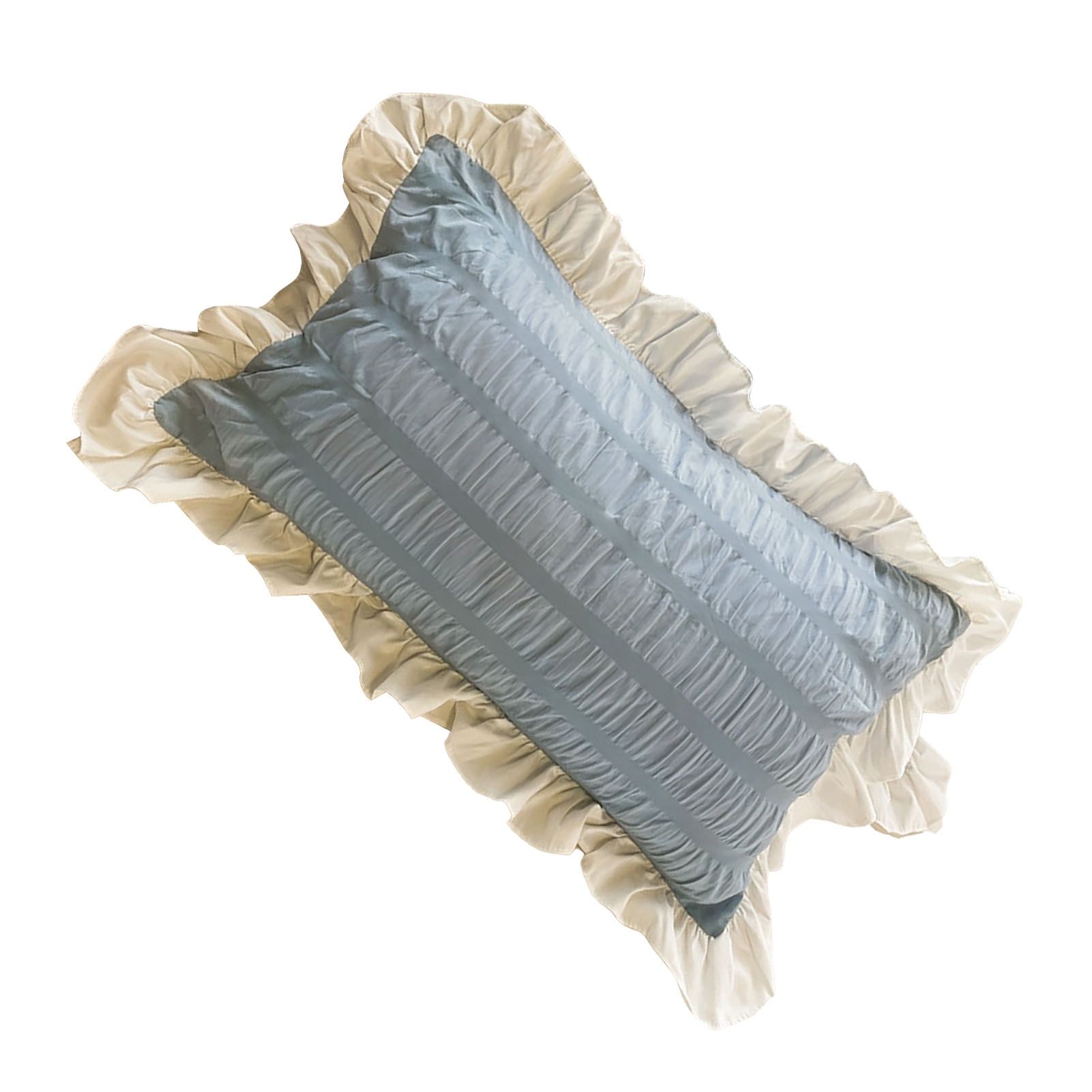 Ruffles Pillow Covers for Student Pure Color Breathable Lovely Pillow Cases view 4