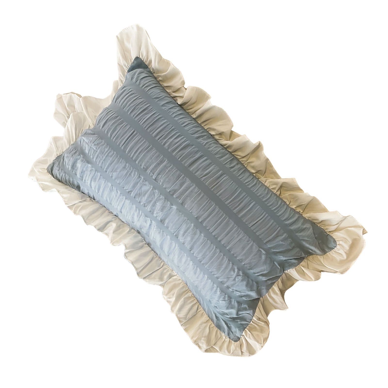 Ruffles Pillow Covers for Student Pure Color Breathable Lovely Pillow Cases view 5