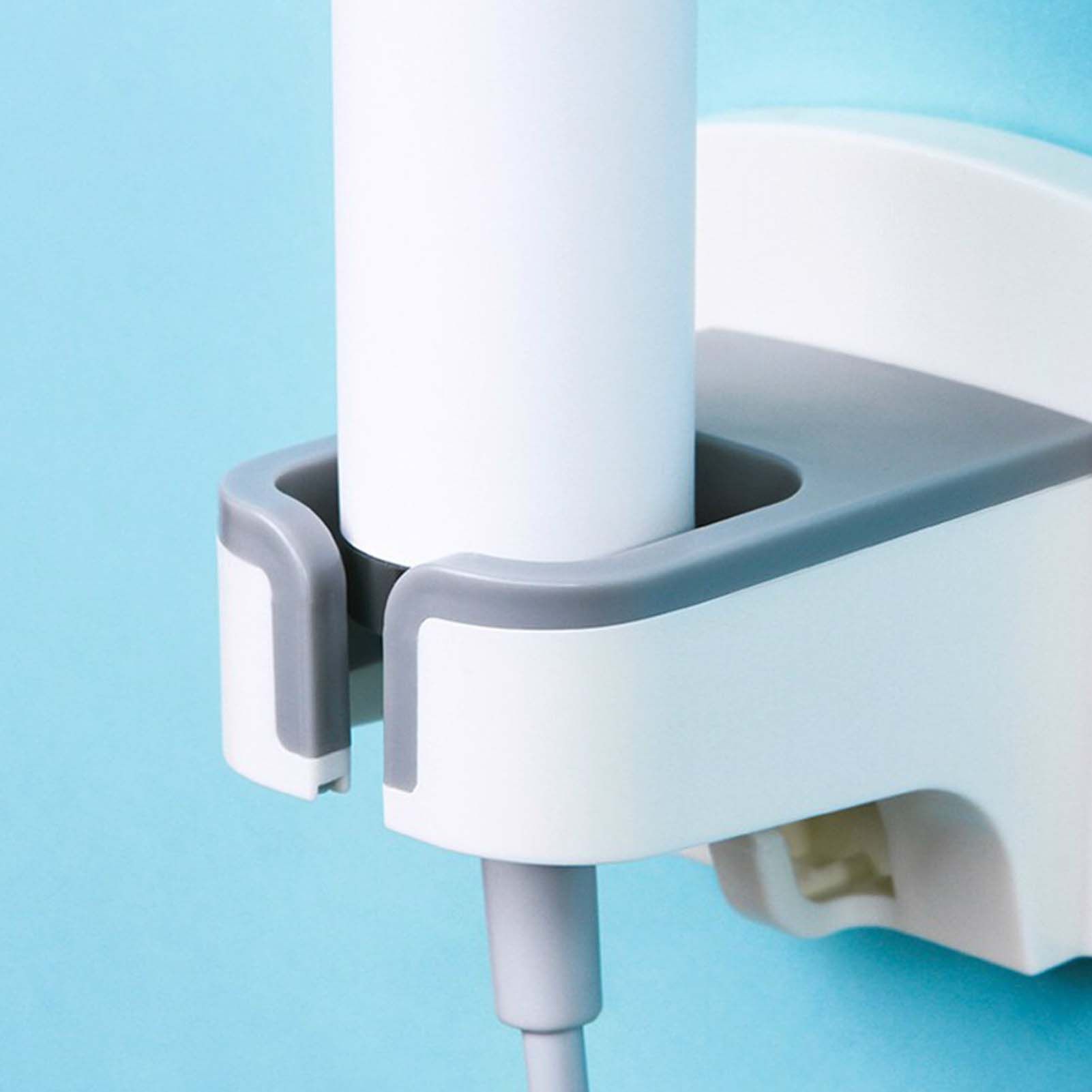 Wall Mounted Hair Dryer Holder Punch Free Self Adhesive Blow Dryer Holder for view 5