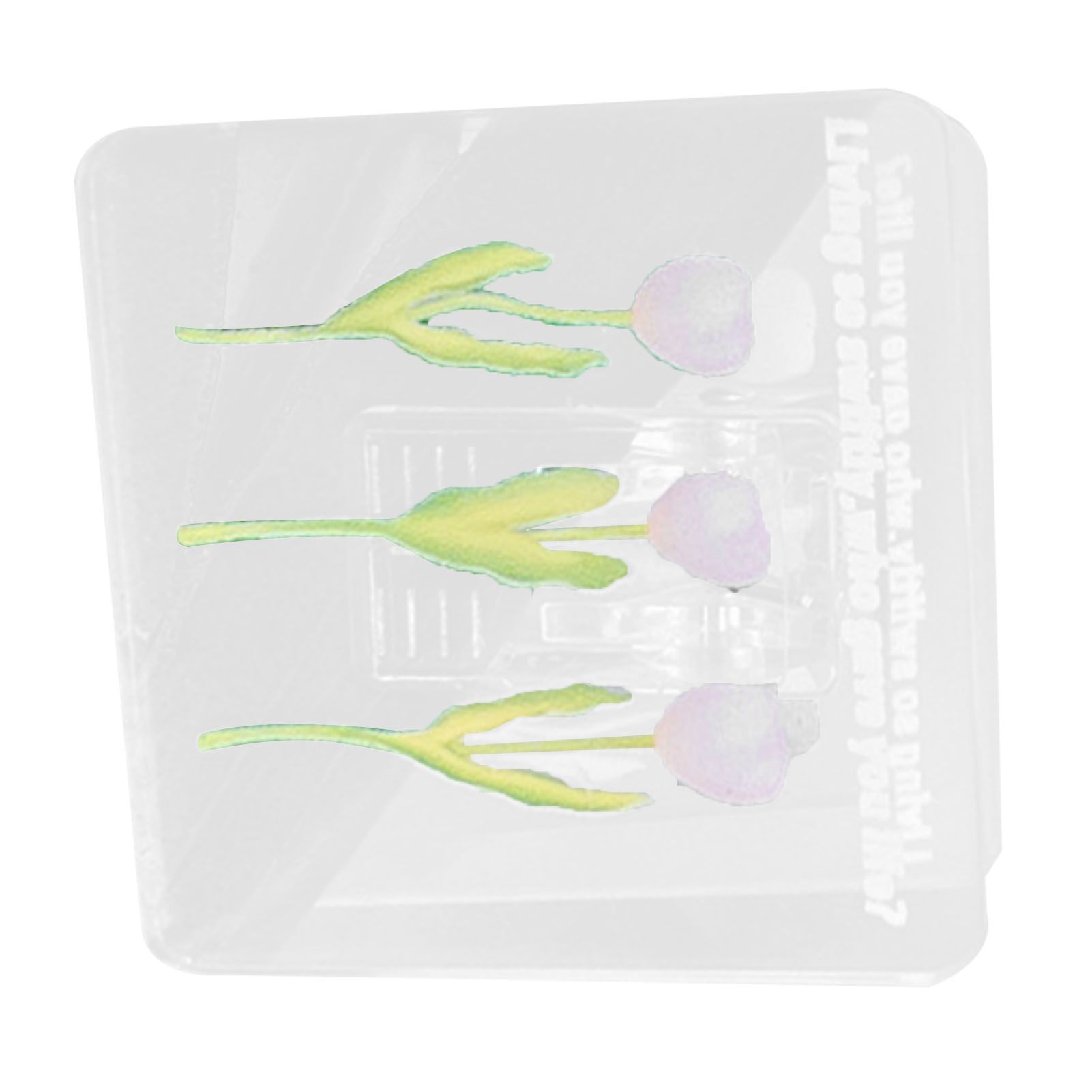 Double Sided Photo Clip Acrylic Tulip Pattern Multifunctional Transparent view 2