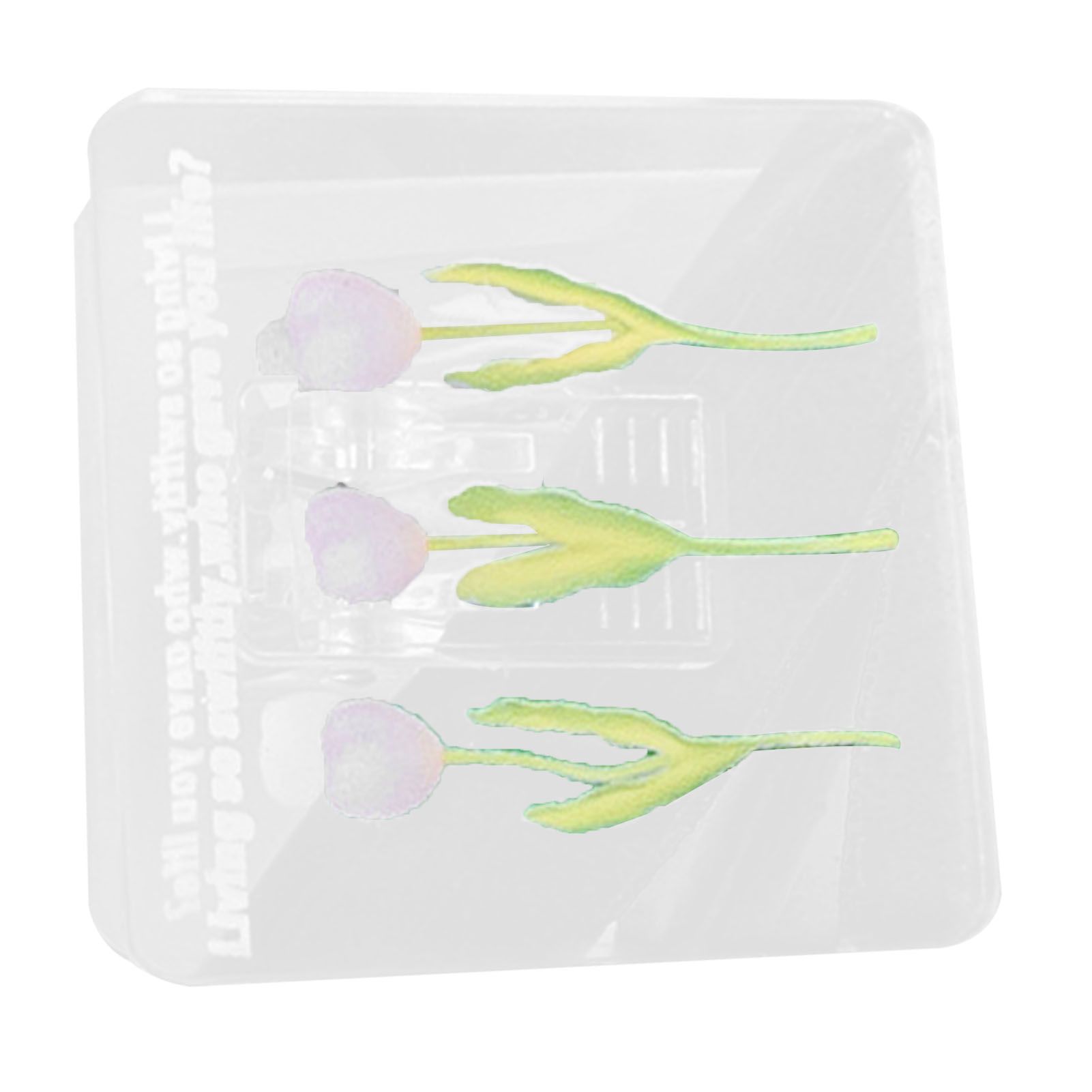 Double Sided Photo Clip Acrylic Tulip Pattern Multifunctional Transparent view 3