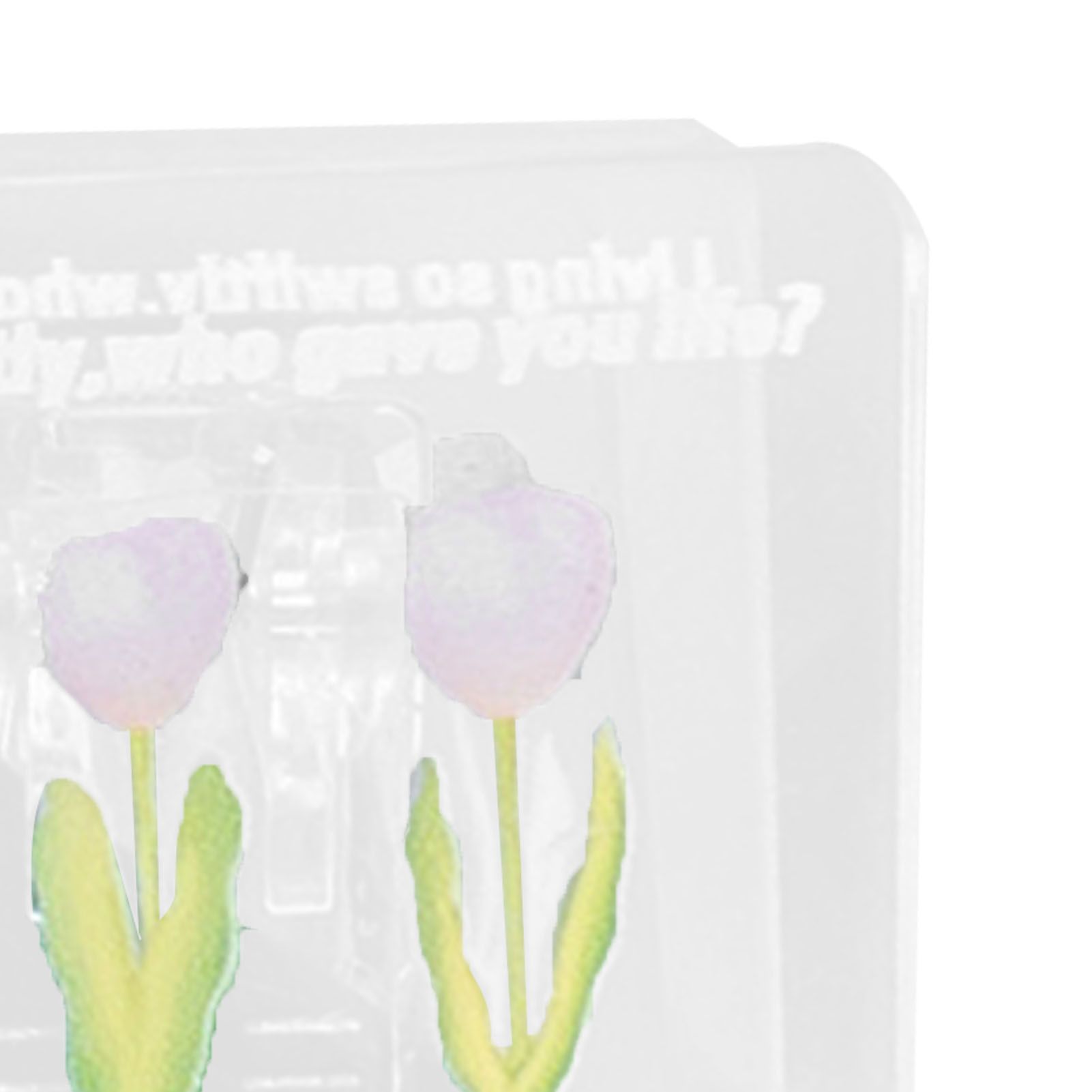 Double Sided Photo Clip Acrylic Tulip Pattern Multifunctional Transparent view 12
