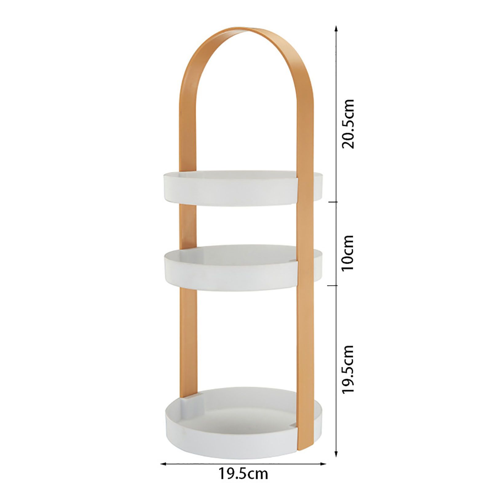 3 Layers Round Storage Rack Integral Handle 3 Layer Storage Round Stand for view 10