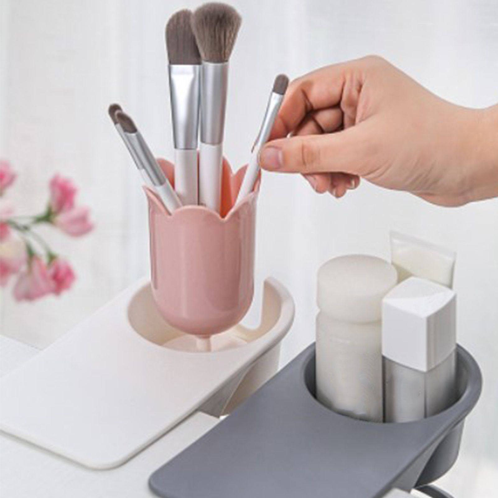 Desk Cup Holder Clip Space Saving Large Multifunctional Table Clamp Mug Stand view 13