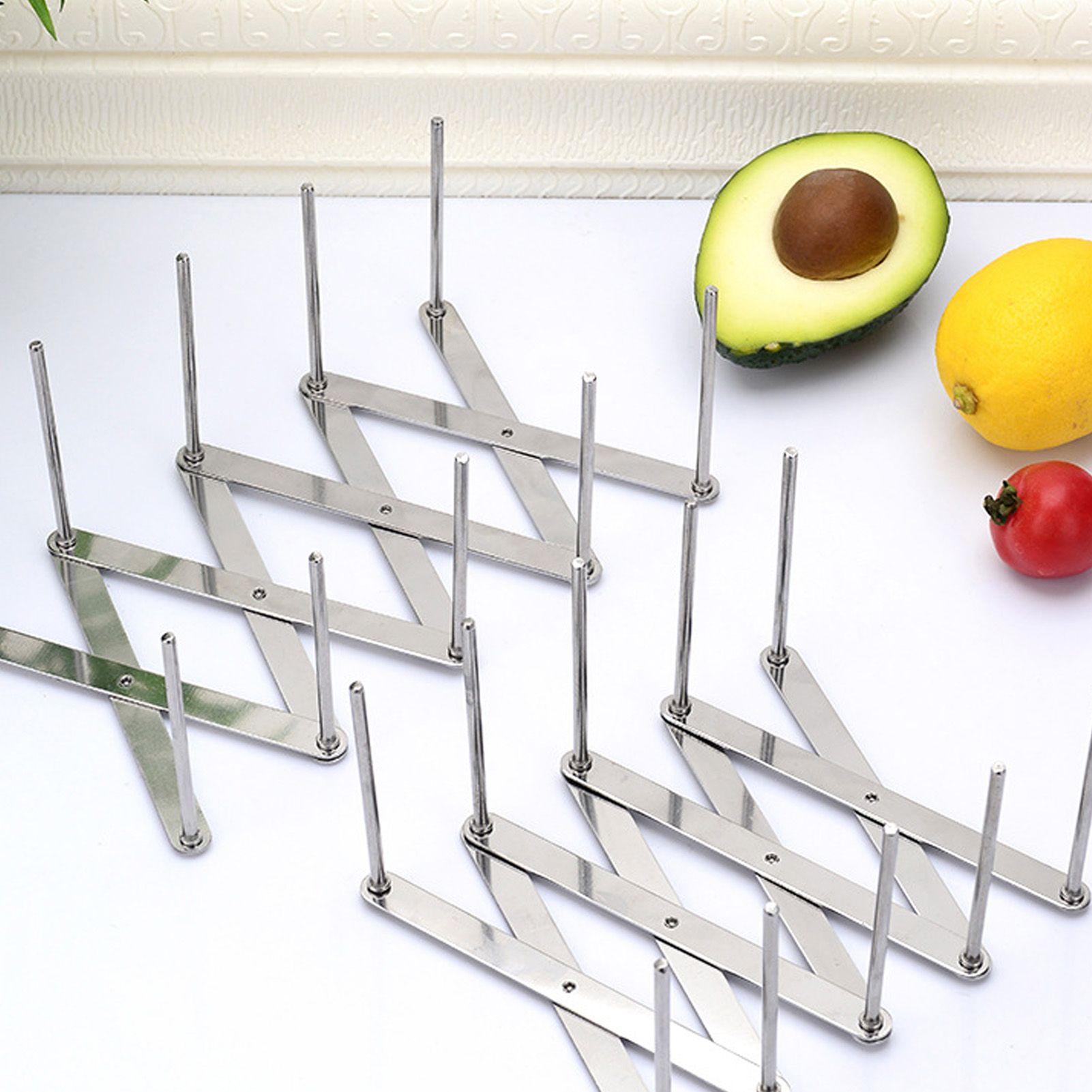 Dish Drying Rack Telescopic Stainless Steel Slip Resistant Adjustable Dish view 10