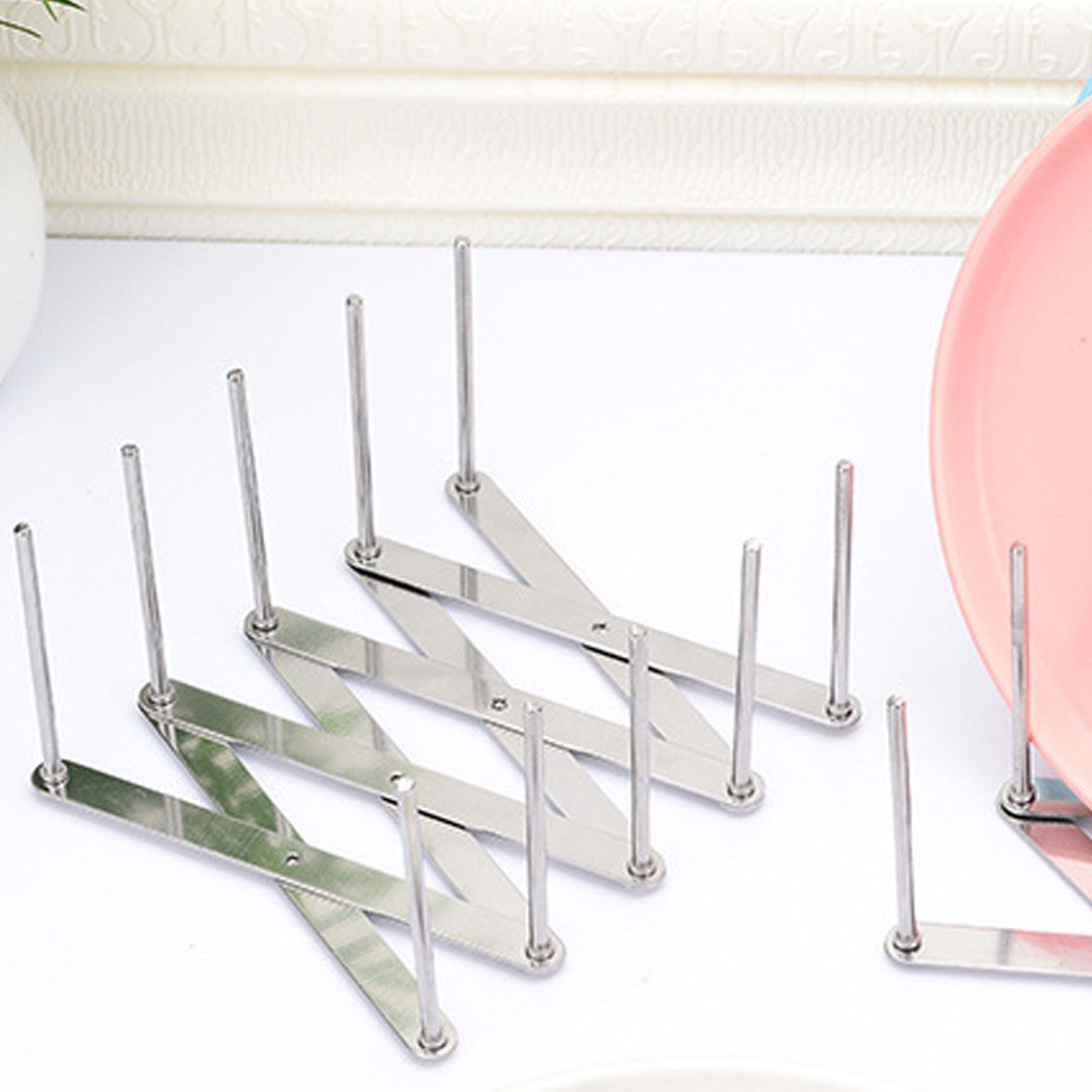 Dish Drying Rack Telescopic Stainless Steel Slip Resistant Adjustable Dish view 14