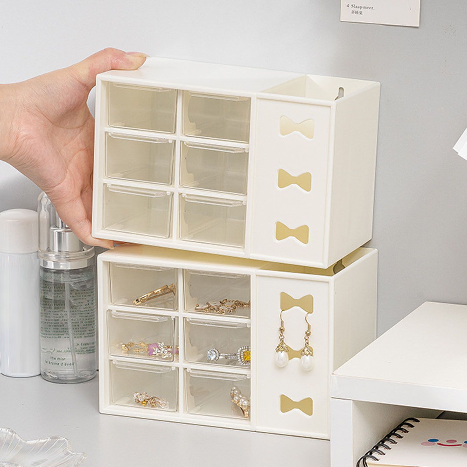 Pen Desk Shelf Dustproof 6 Drawers Pen Organization Storage Shelf for Students view 12