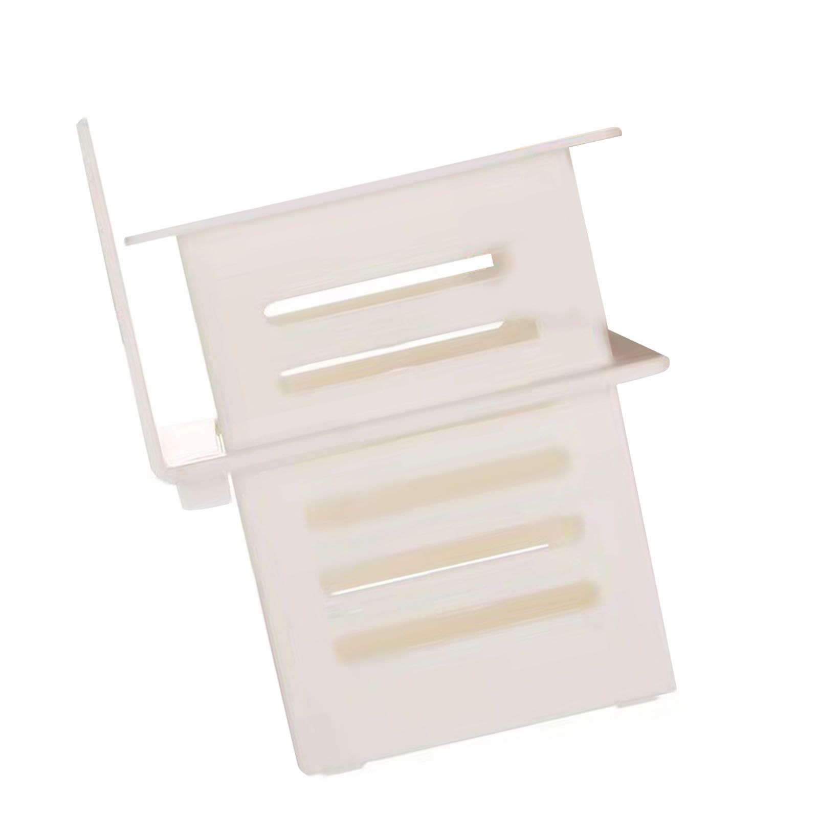 Bathroom Kitchen Draining Shelf Plastic Adhesive Waterproof Small Wall view 2
