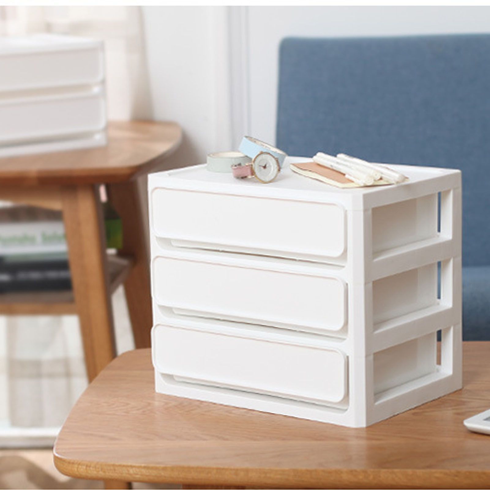 Storage Drawer Multi Layers Stackable Dustproof Desktop Storage Box Organizer view 5